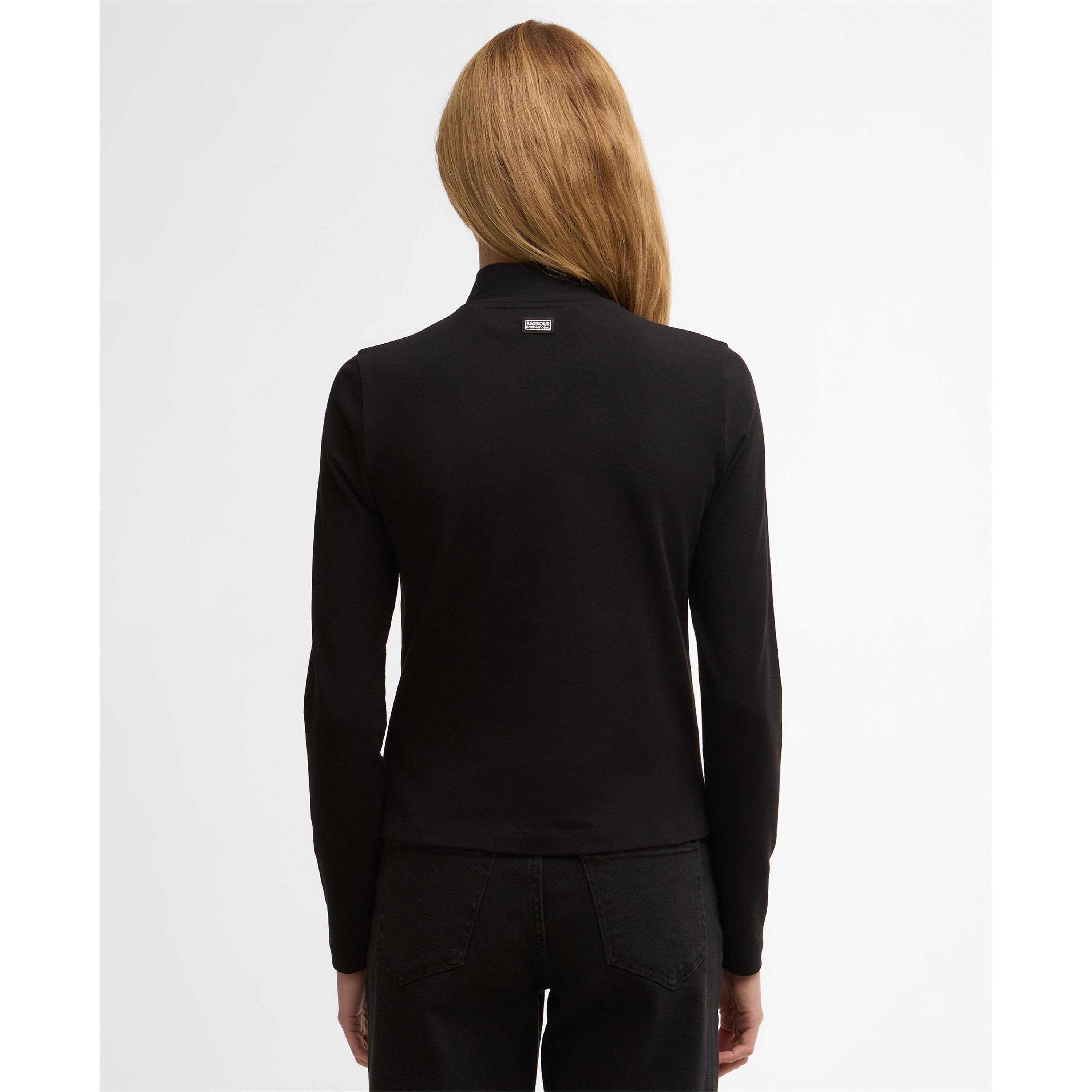 Black - Barbour International - Womens Dallas Half Zip Top - 3
