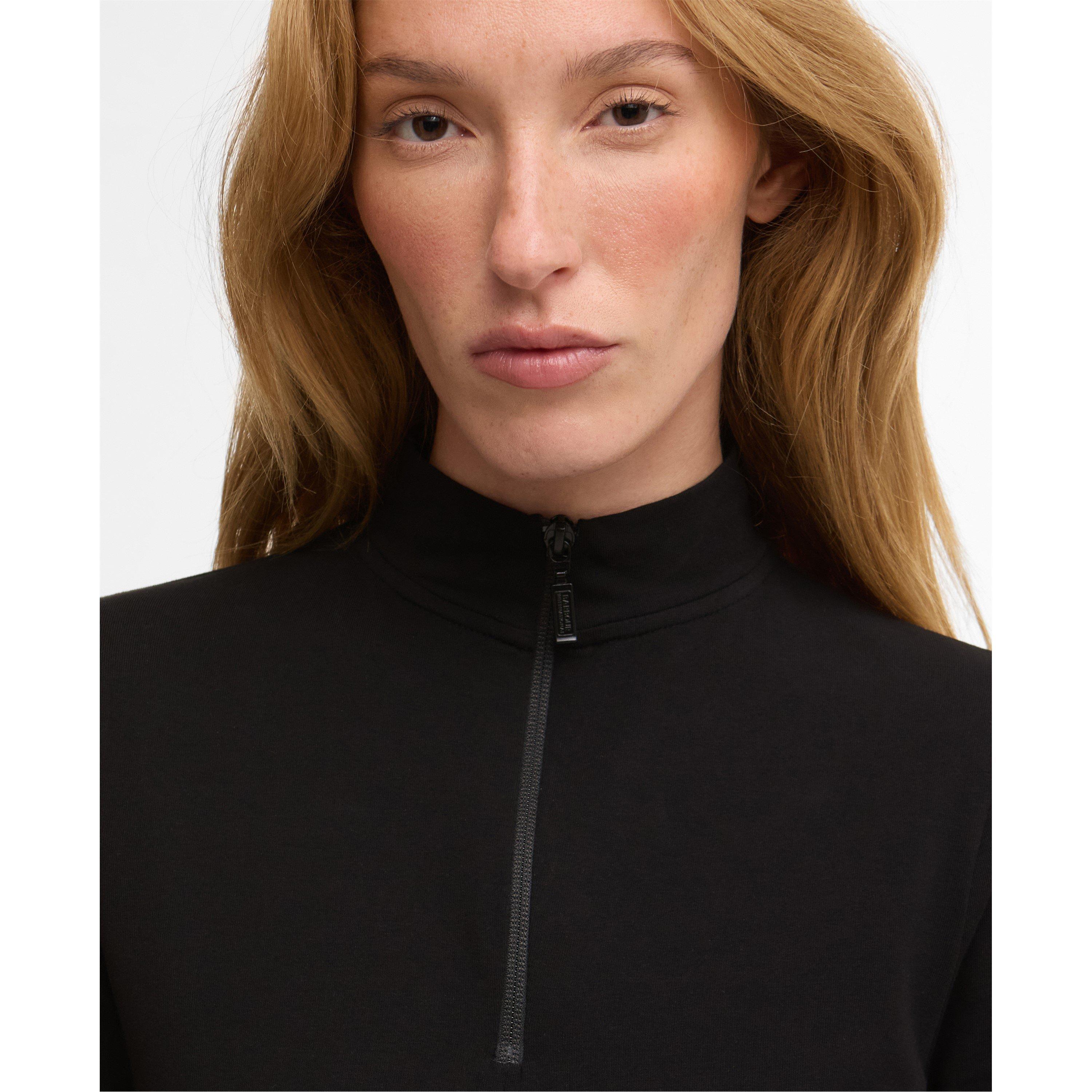 Black - Barbour International - Womens Dallas Half Zip Top - 4