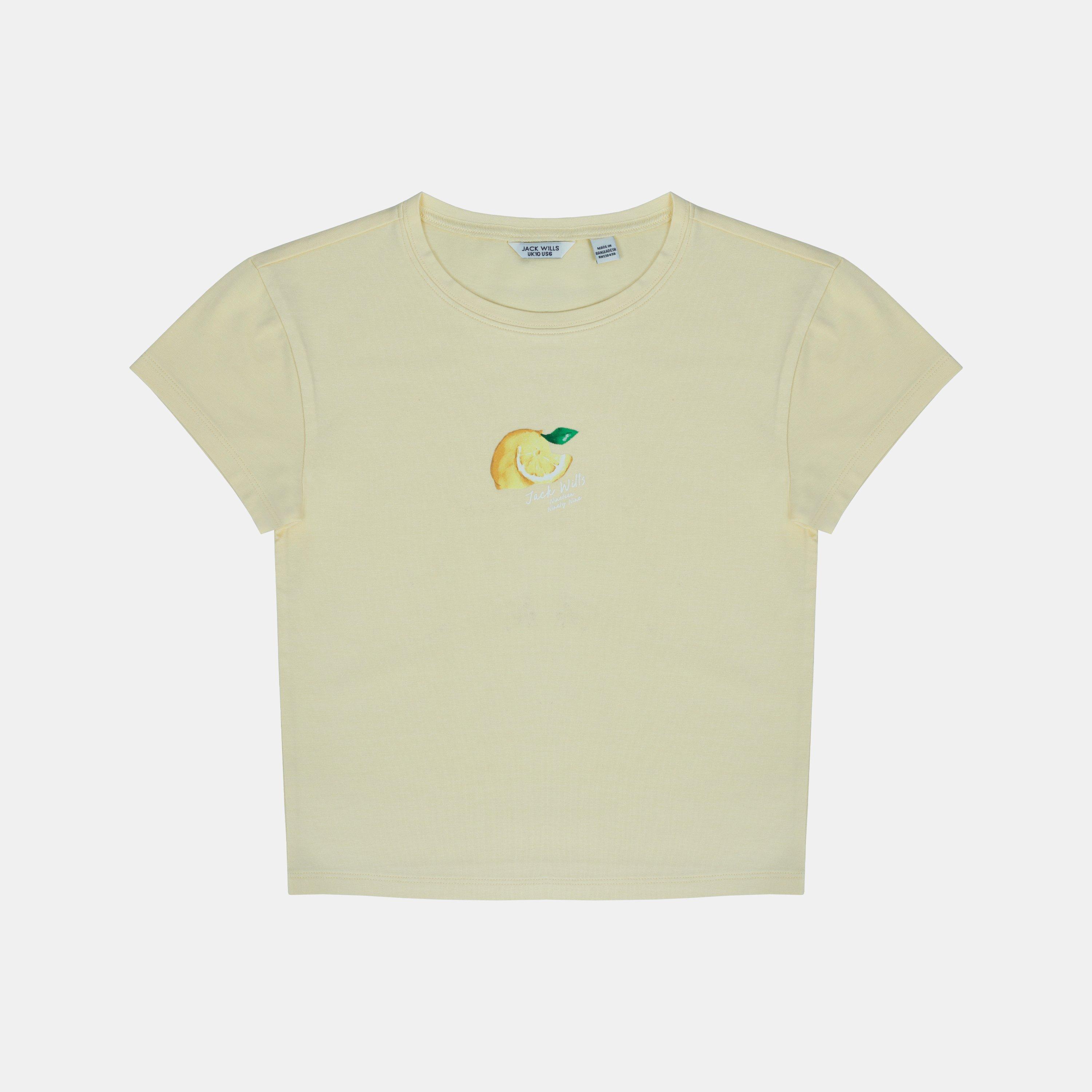 Women's Graphic Cotton Short Sleeve Crew Neck Print Crop Top