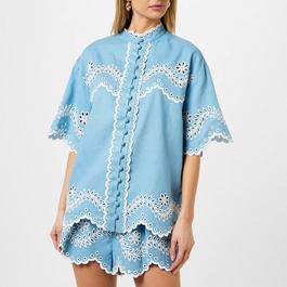 Zimmermann Junie Embroidered Shirt