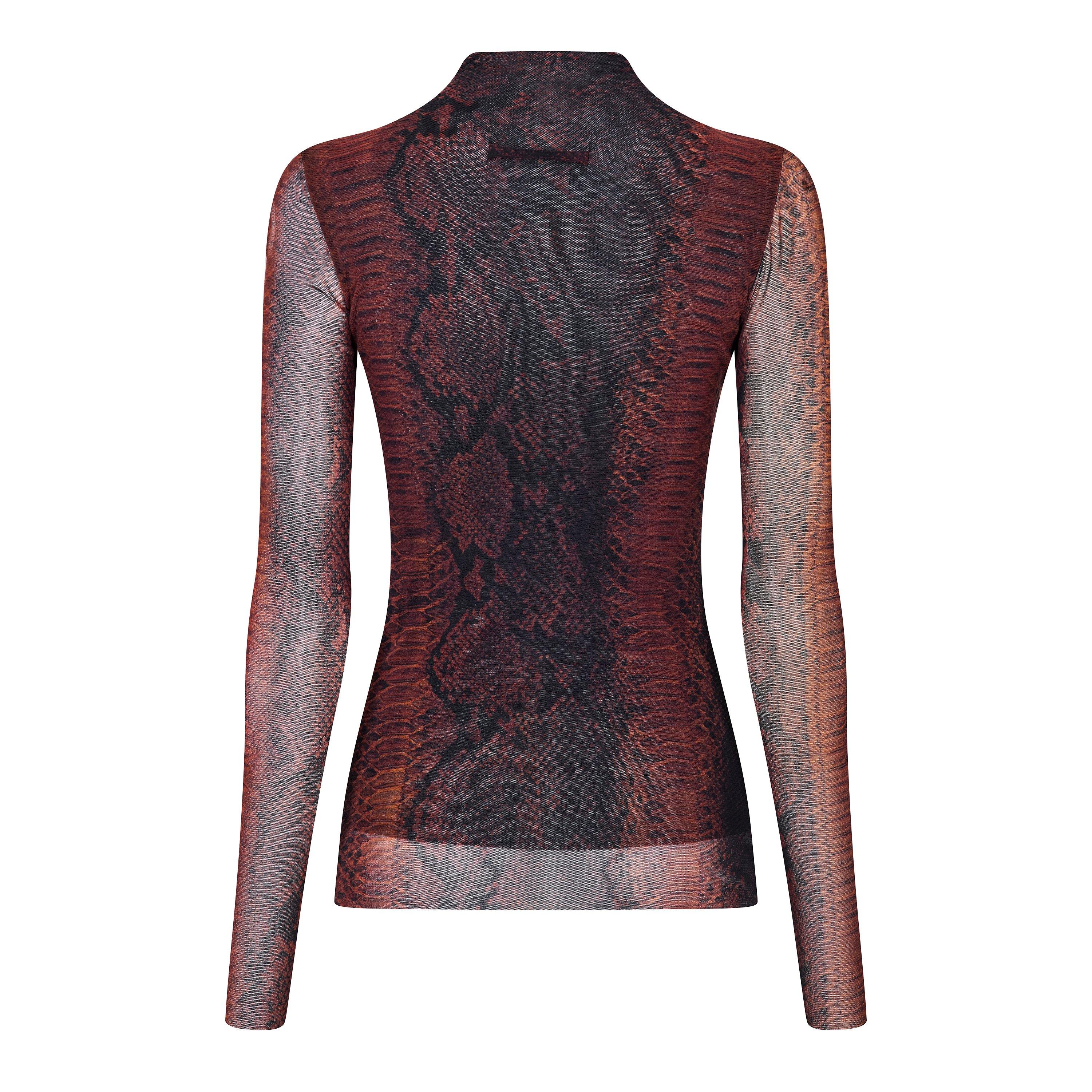 Brown/Black - Jean Paul Gaultier - JPG Python Top Ld54 - 2