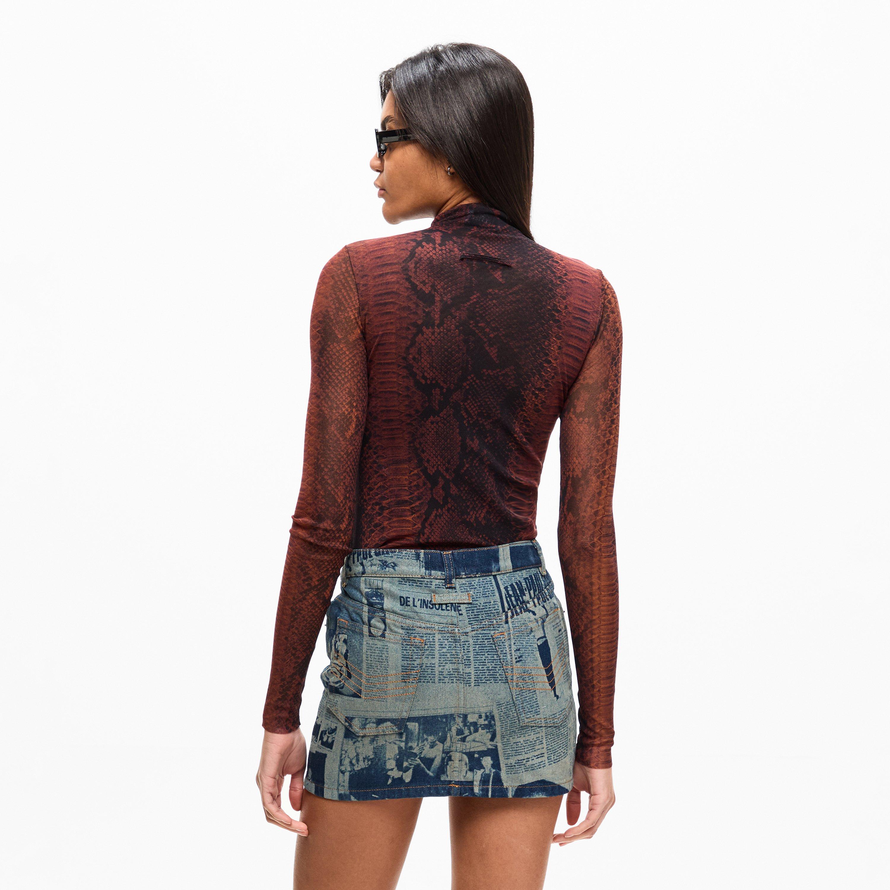 Brown/Black - Jean Paul Gaultier - JPG Python Top Ld54 - 4