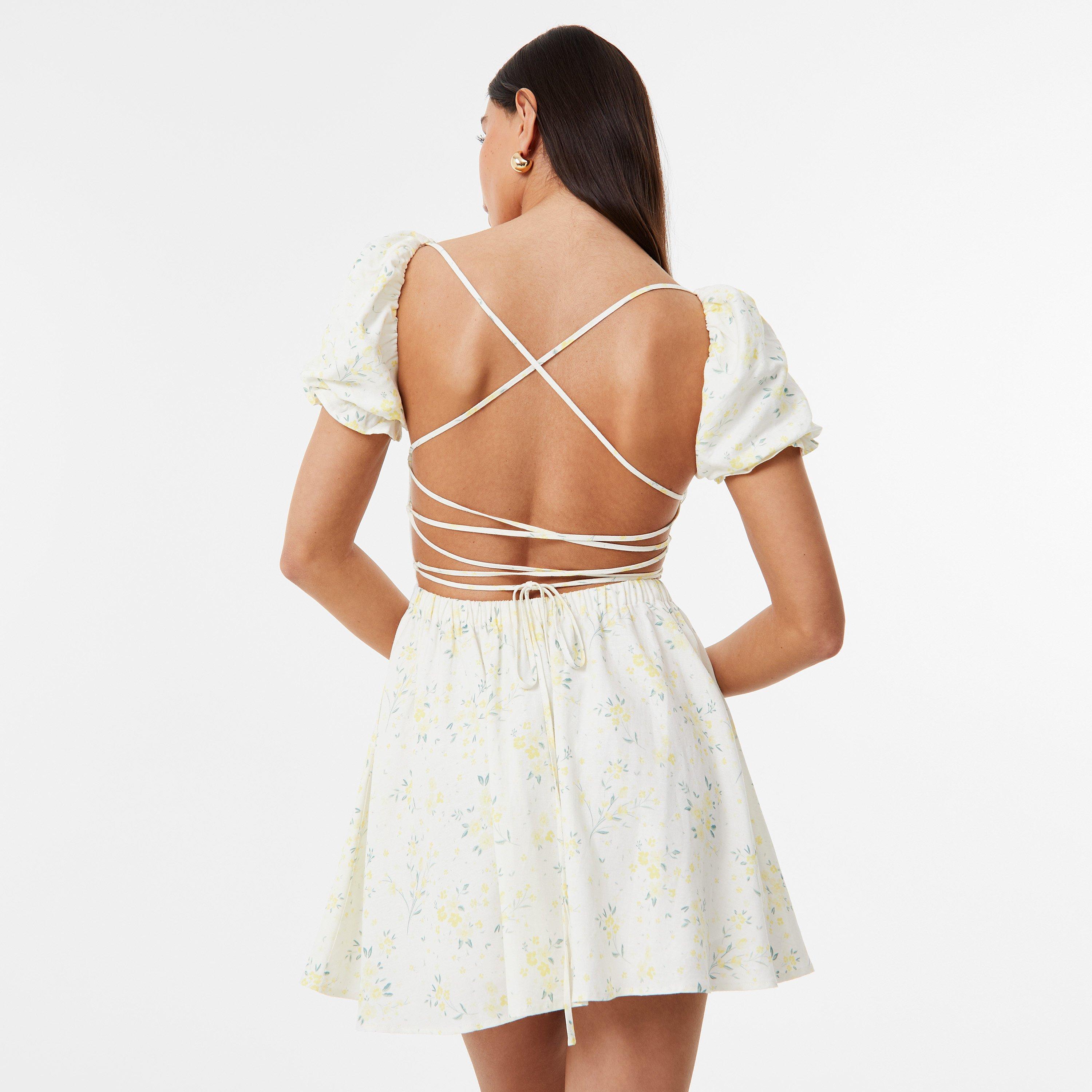Bijelo/žuta prugasta - Jack Wills - Tie Back Dress - 2