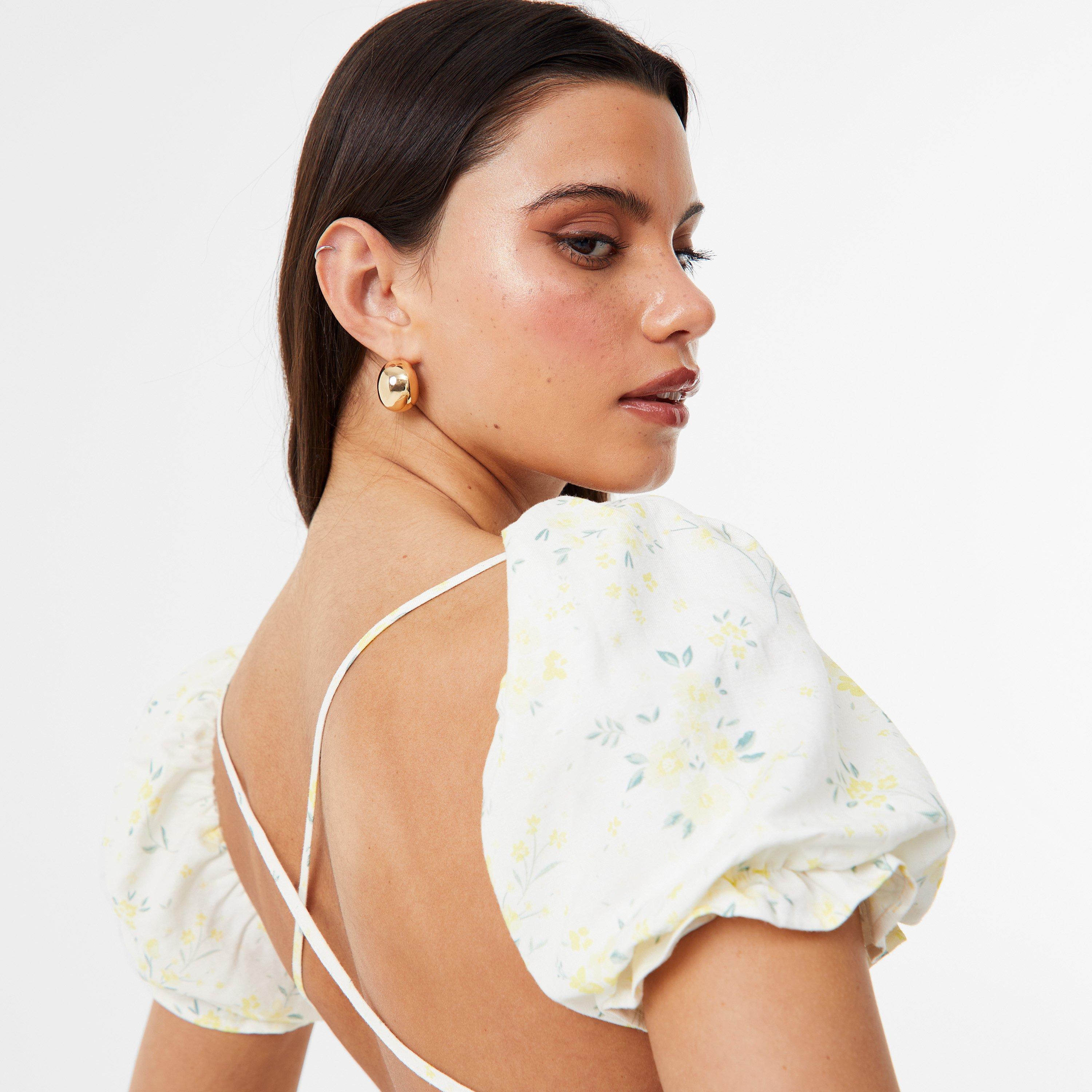 Bijelo/žuta prugasta - Jack Wills - Tie Back Dress - 3