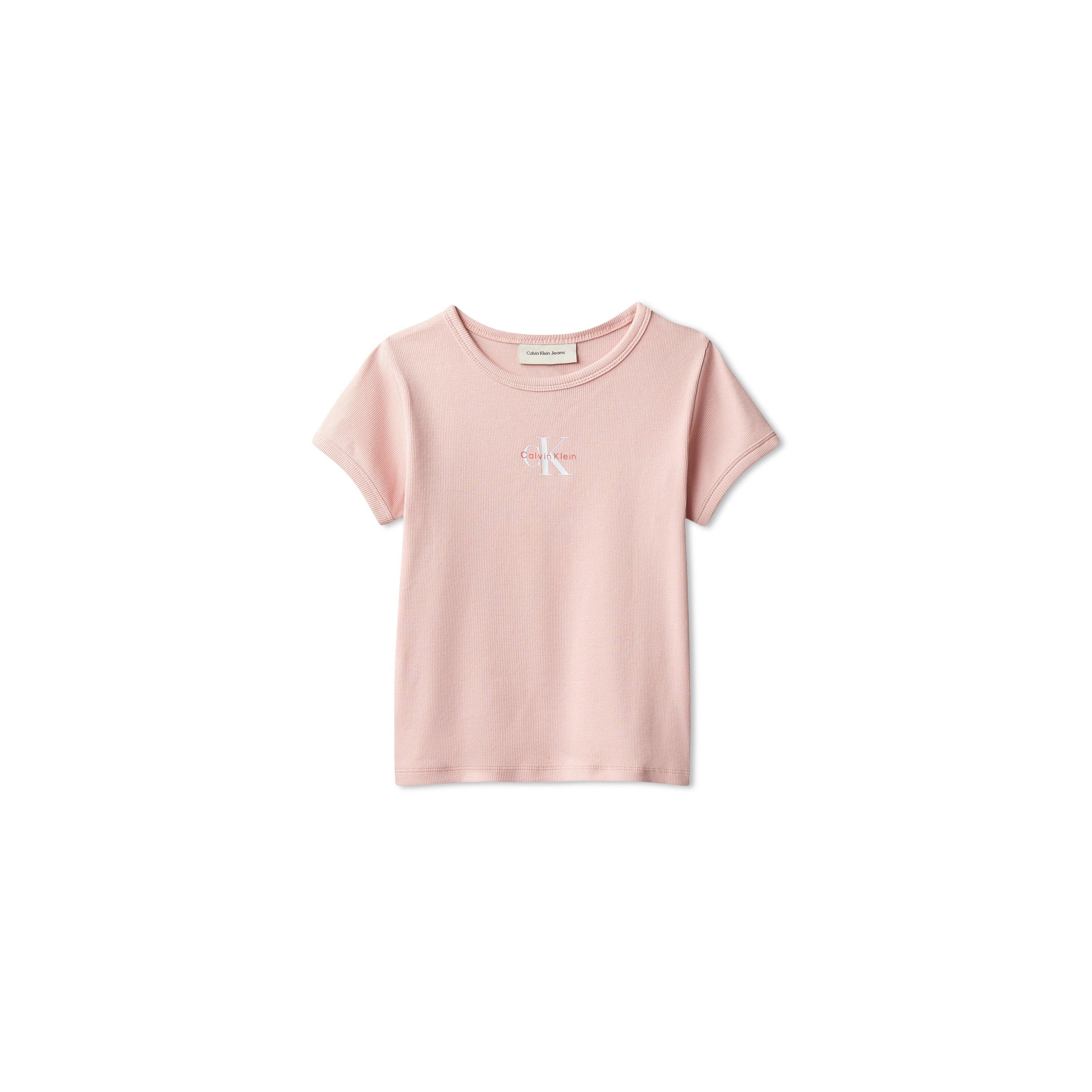 Calvin Klein Jeans Girls Kids' Cropped Top - Quartz Pink Tfl - 16Y