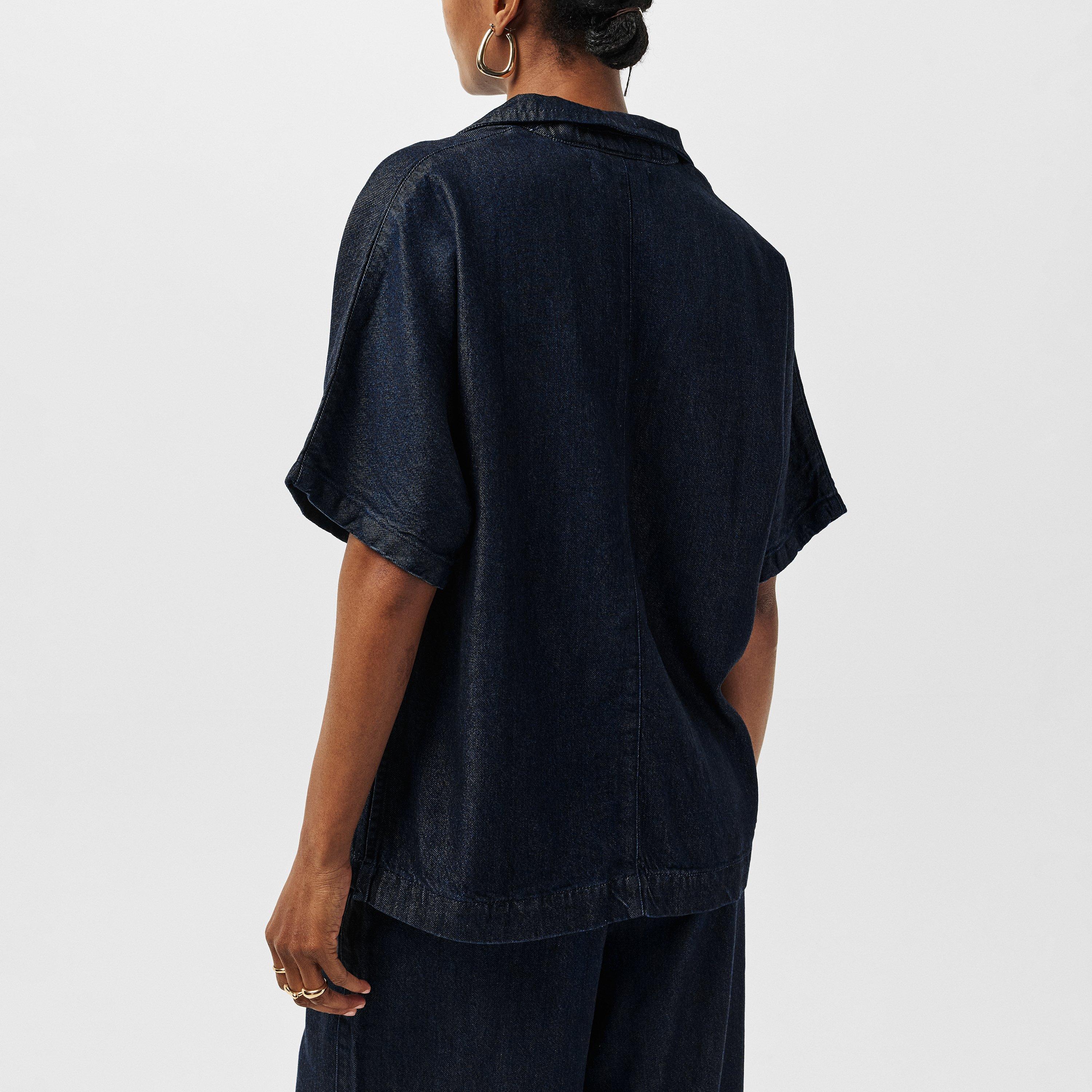 Blue - Nobodys Child - Denim Short Sleeve Shirt - 4