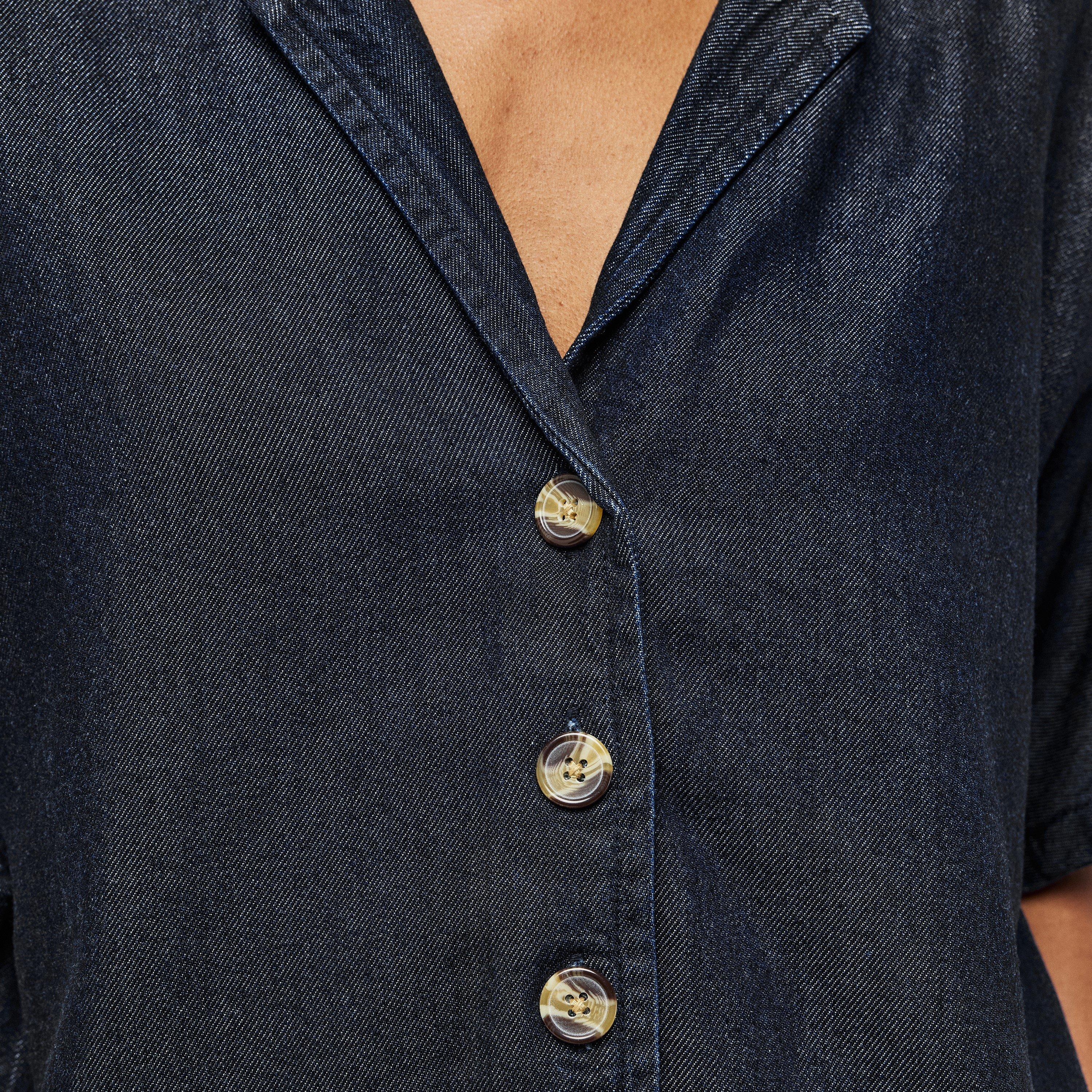 Blue - Nobodys Child - Denim Short Sleeve Shirt - 5