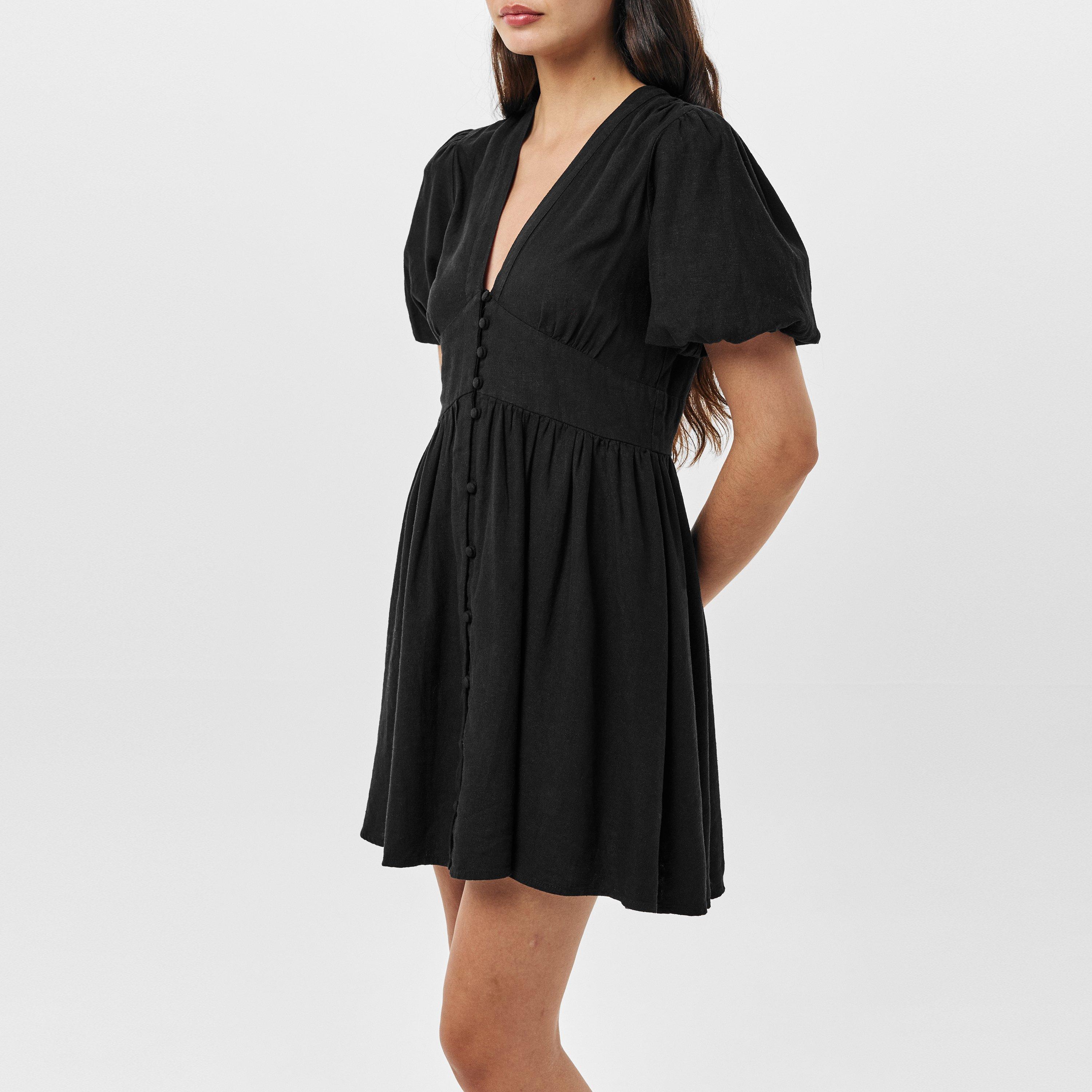 Black - Nobodys Child - Starlight Puff Sleeve Mini Dress - 3