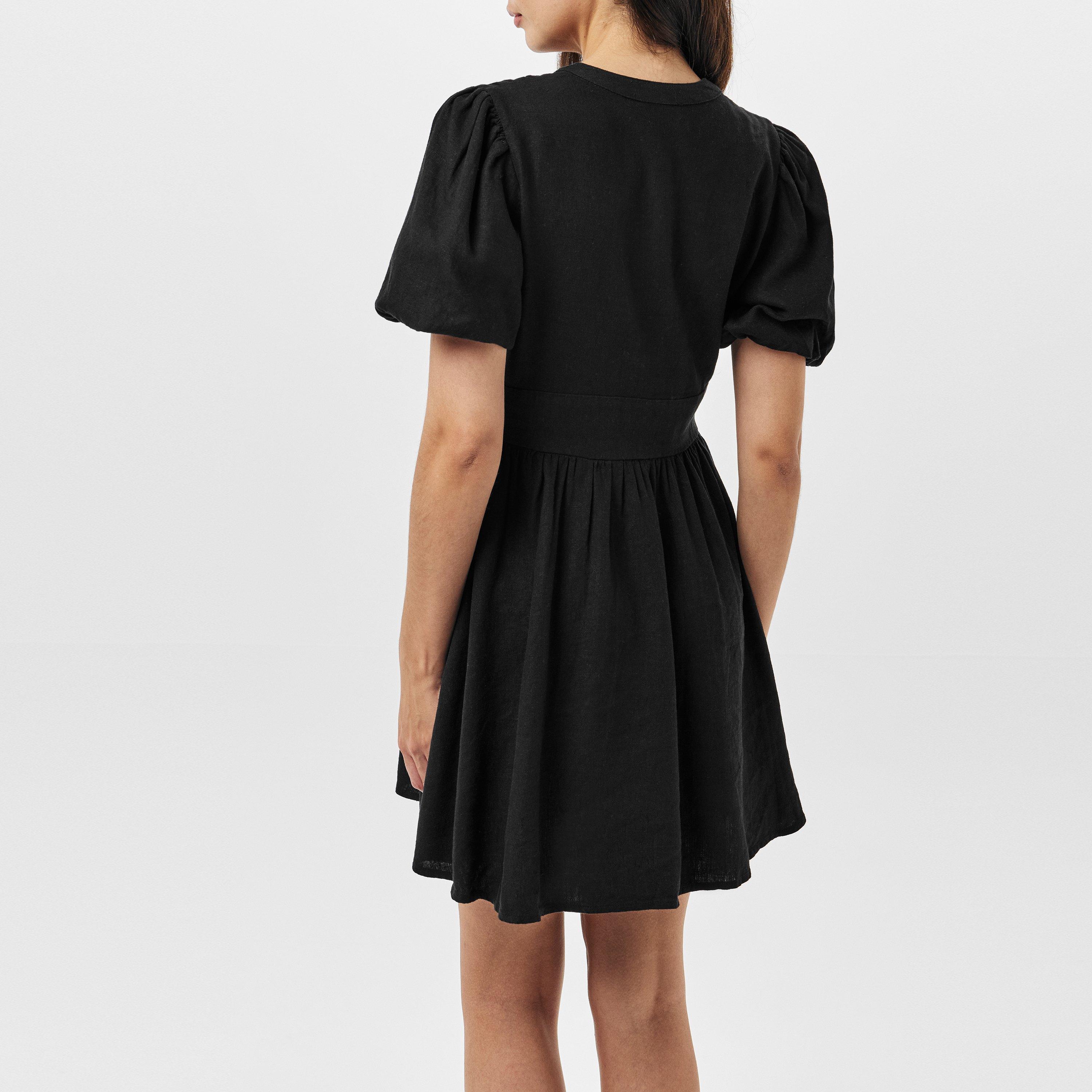 Black - Nobodys Child - Starlight Puff Sleeve Mini Dress - 4