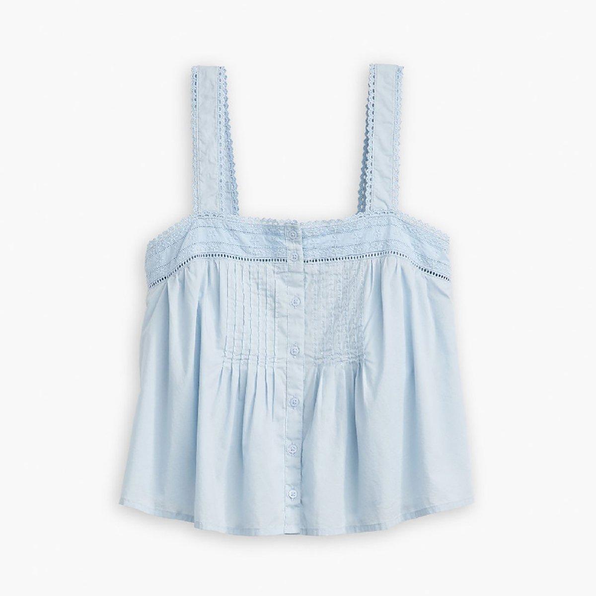 Levis Women's Cici Tank Woven Cami Vest - Kentucky Blue - 12 (M)