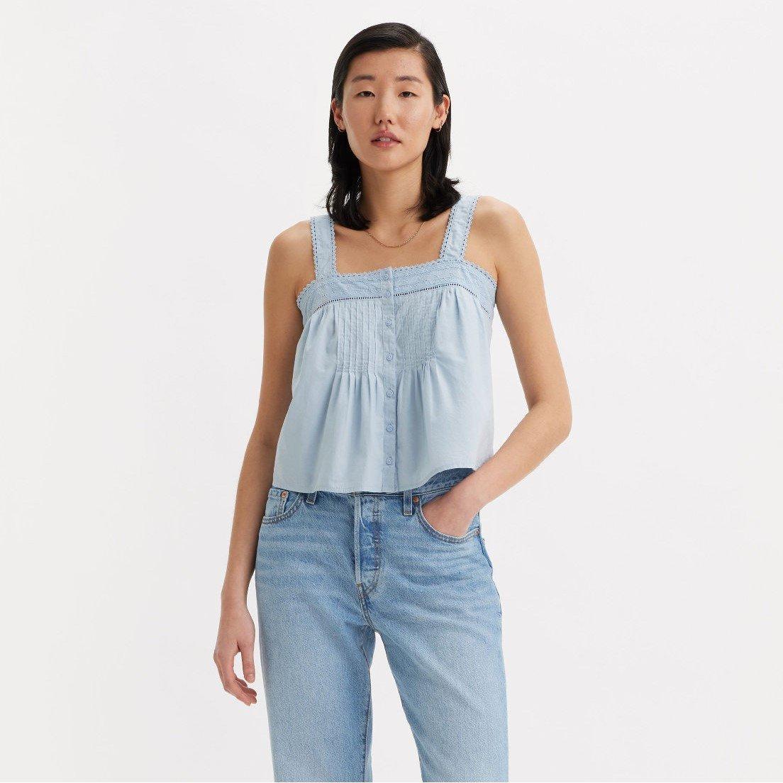 Kentucky Blu - Levis - Women's Cici Tank Woven Cami Vest - 3