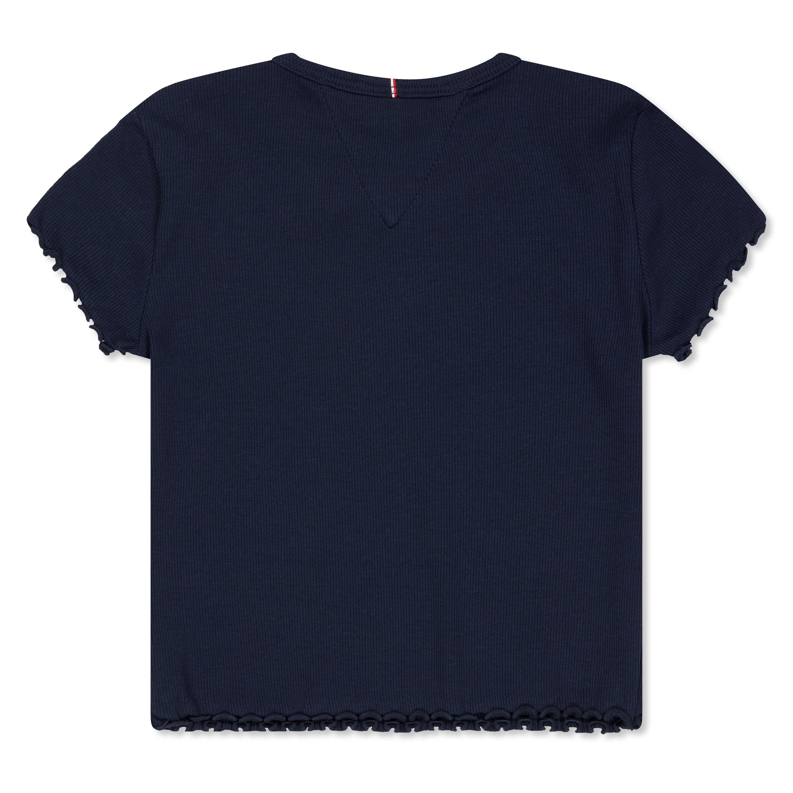 Marine de Nuit C1G - Tommy Hilfiger - Kids' Essential Rib Short Sleeve Crop Top - 2
