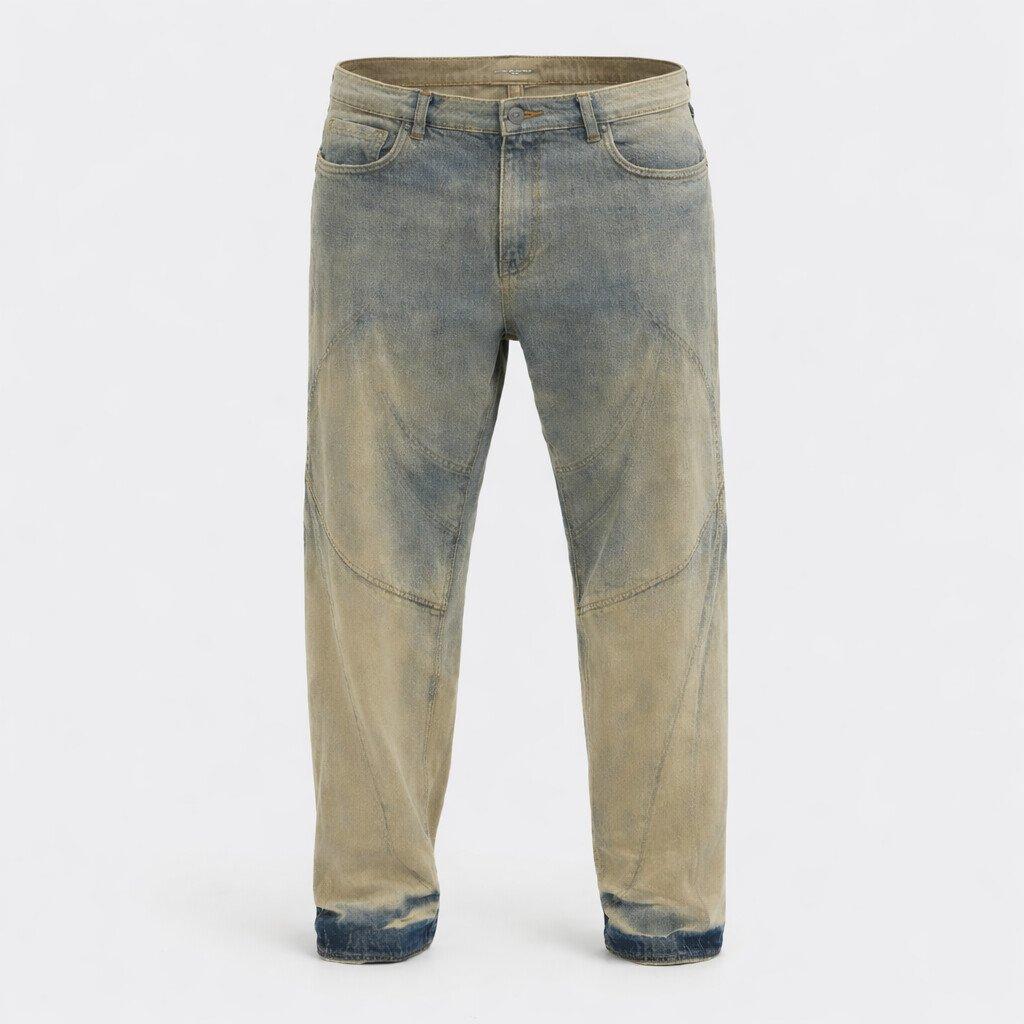 Vintage Wash - Firetrap - Men's DisRip Straight Leg Jeans - 1