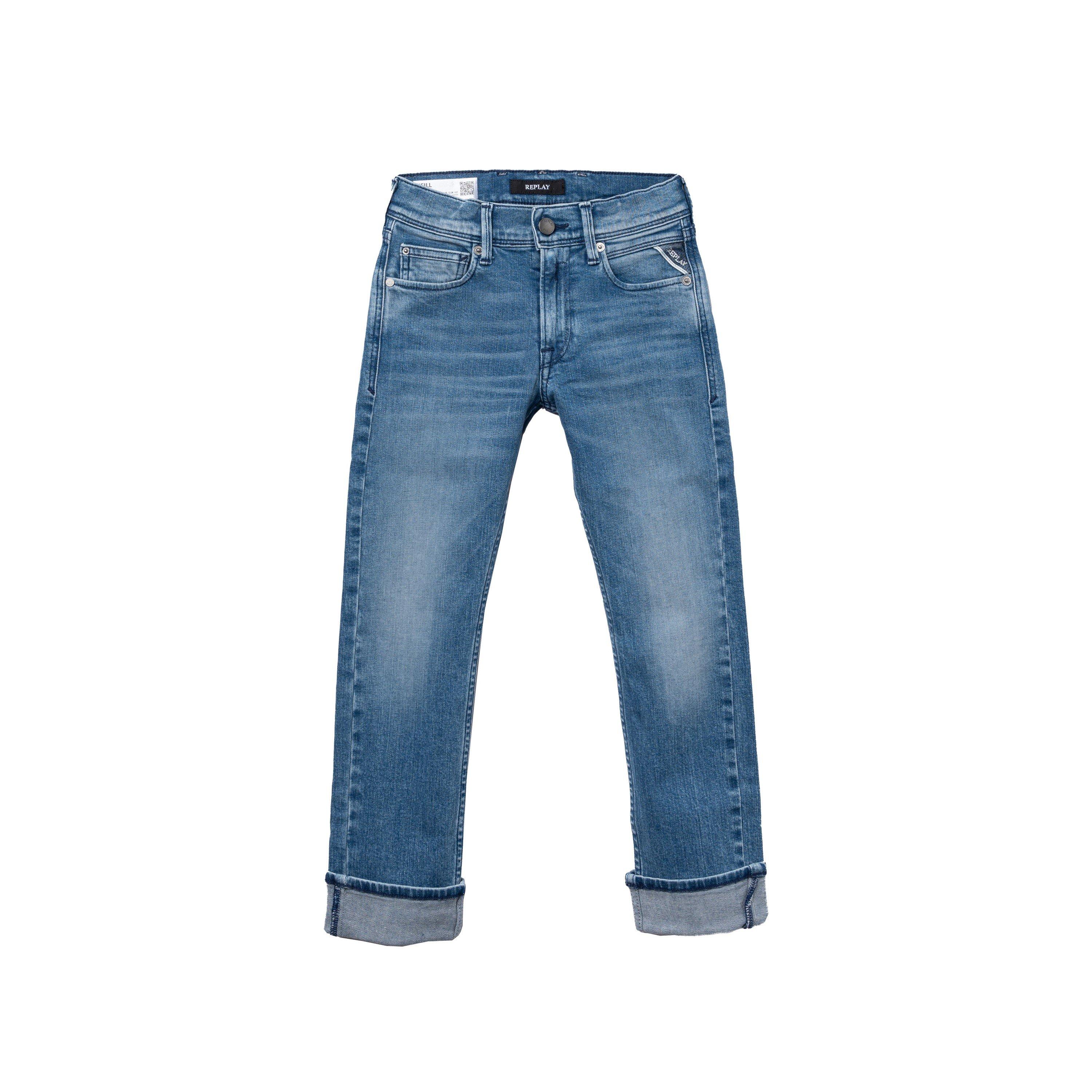 Mid Wash 010 - Replay - Kids' Neill Slim Fit Jeans - 1