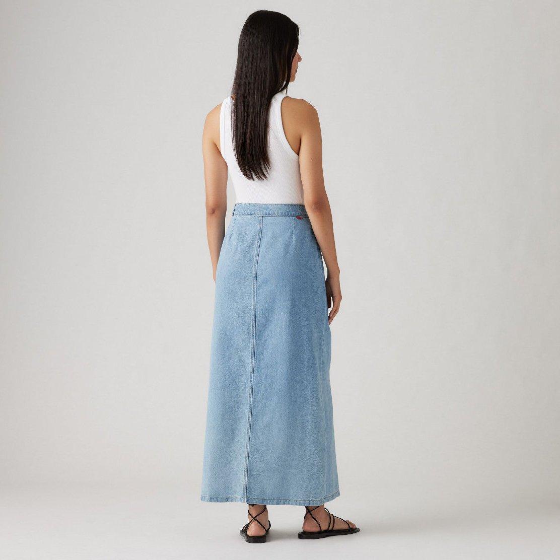 Wrapped In Blue - Levis - Levis Column Wrap Skirt Wrapped In B - 4