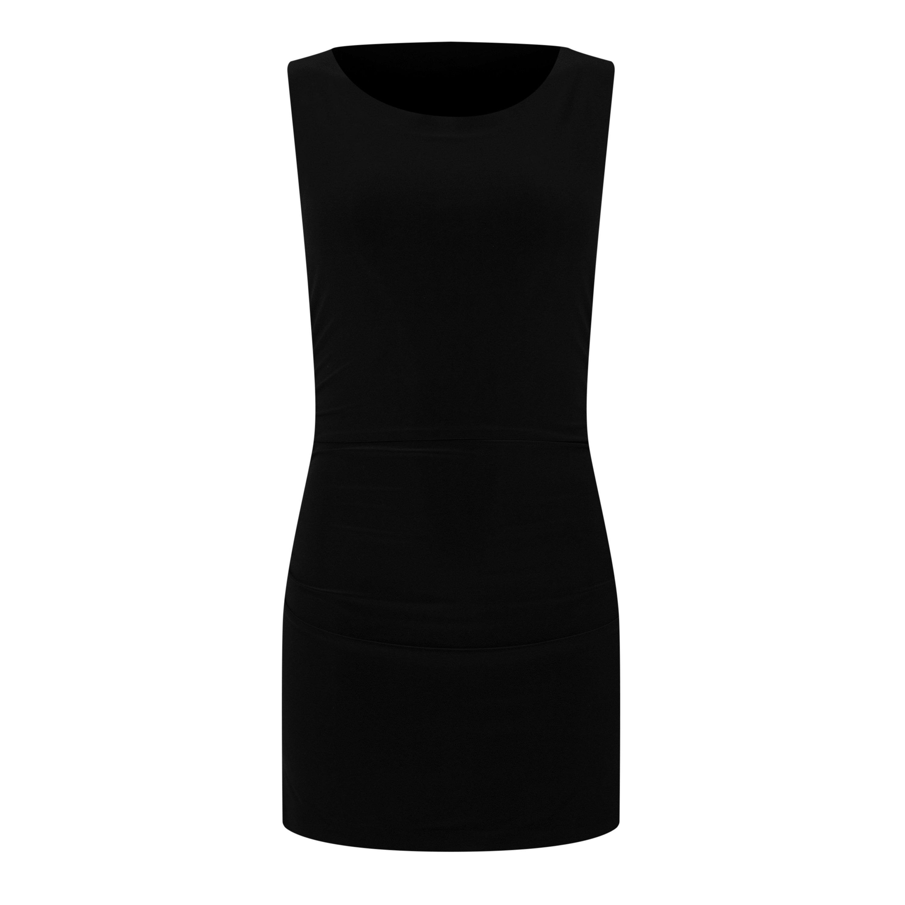 Norma Kamali Pickleball Mini Dress - Black - MEDIUM