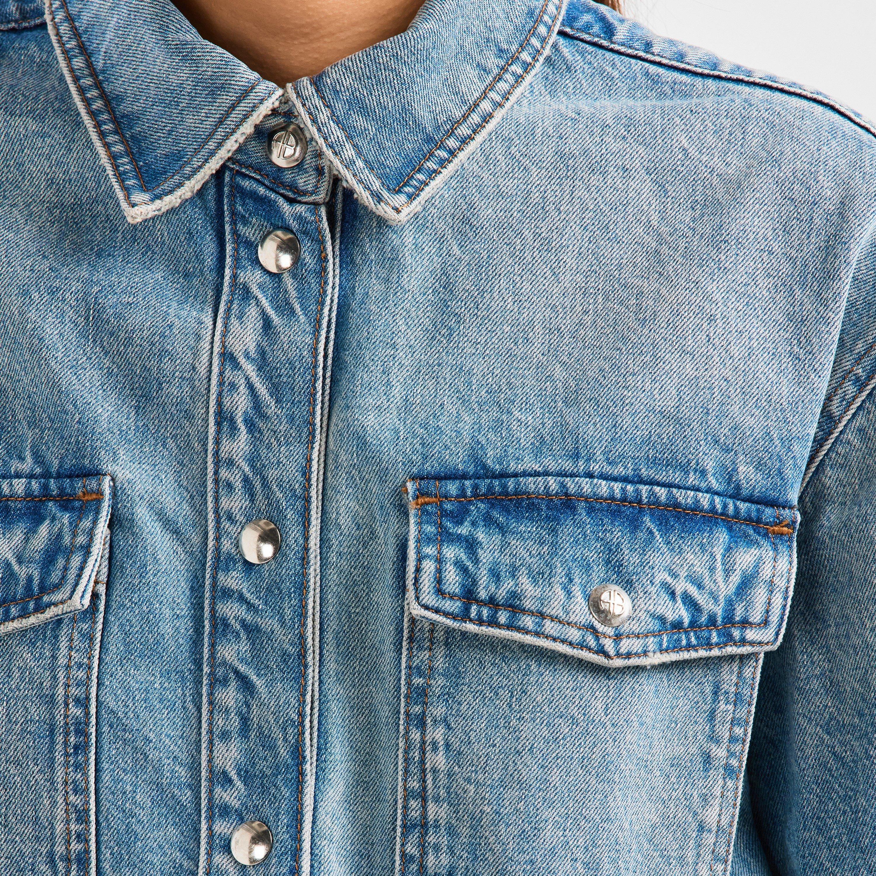 BALTIC BLUE - Anine Bing - Womens Paxton Shirt - 5