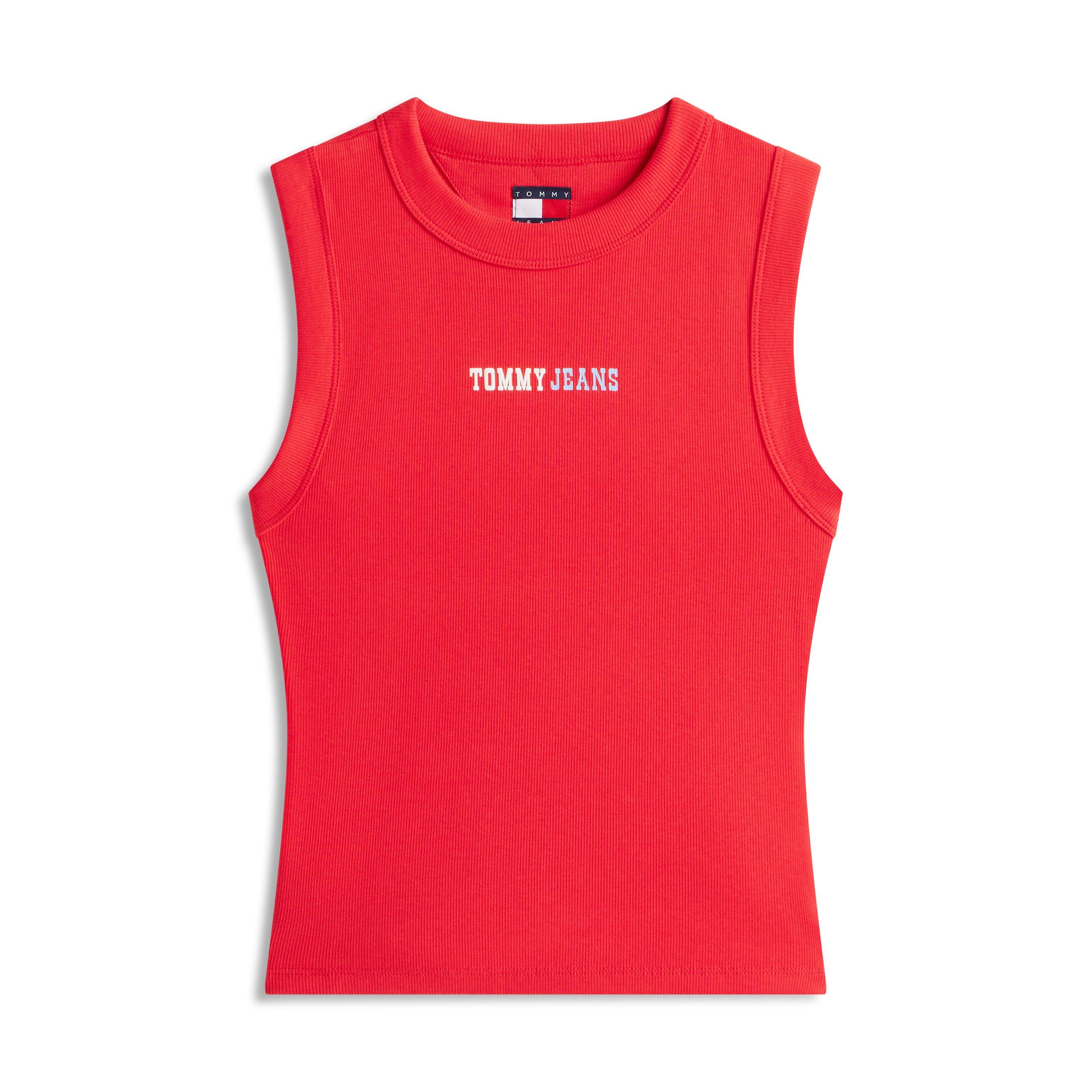 Rood Alarm - Tommy Jeans - TJ Ess L Rib T Ld62 - 1