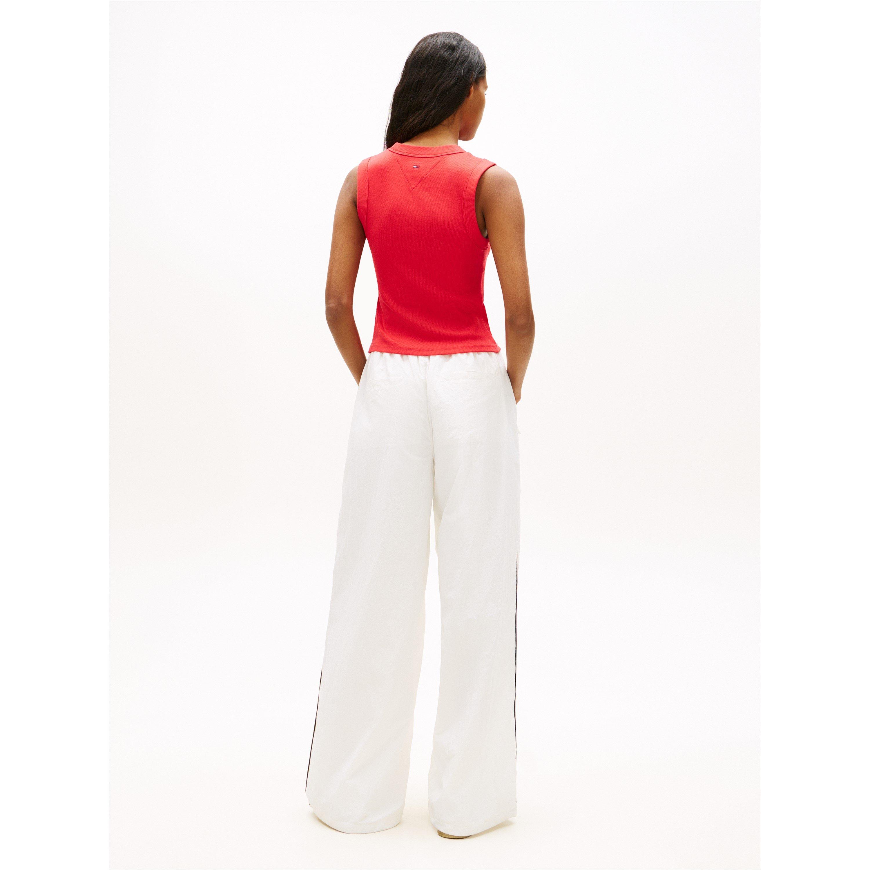 Rood Alarm - Tommy Jeans - TJ Ess L Rib T Ld62 - 5