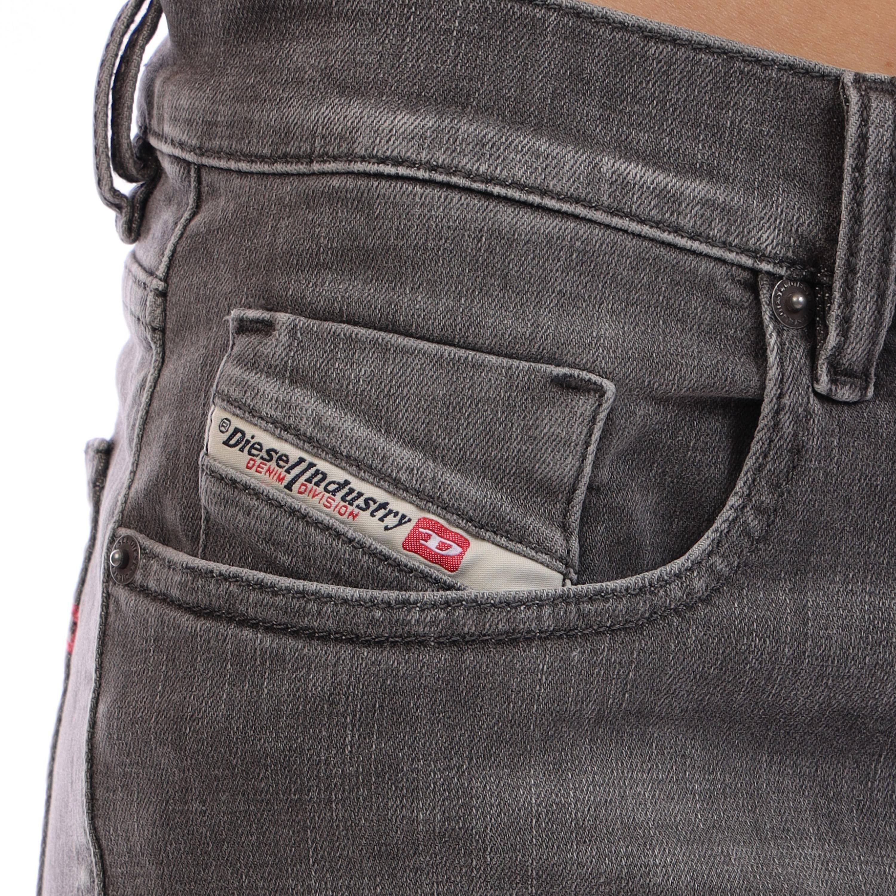 Blk Gry Denim - Diesel - Men's Straight Leg Jeans - 5