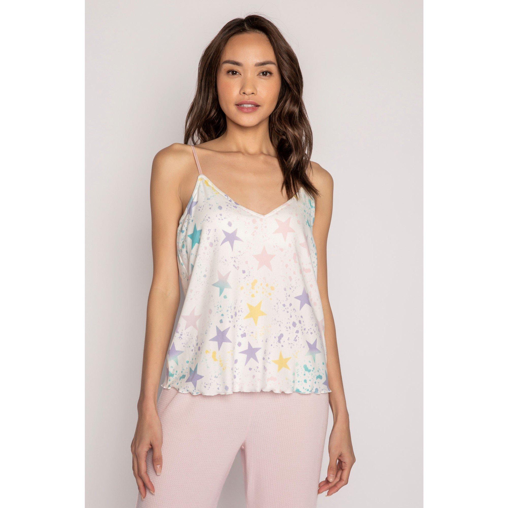 Pj Salvage Women's Pj Salv Starry Cami - Off-White - 12 (M)