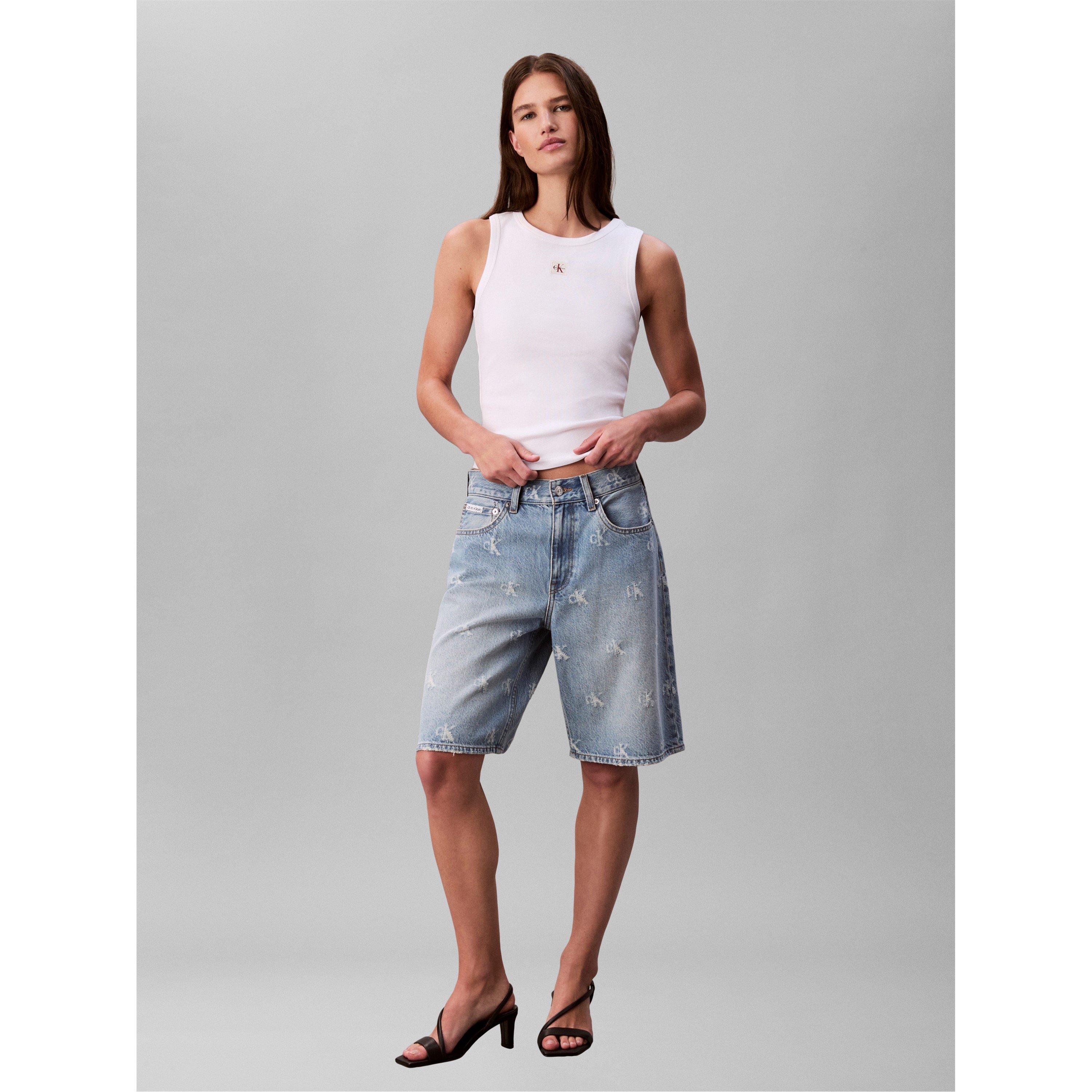 Strahlendes Weiß - Calvin Klein Jeans - CKJ Wvn Lbl Tank Ld63 - 4