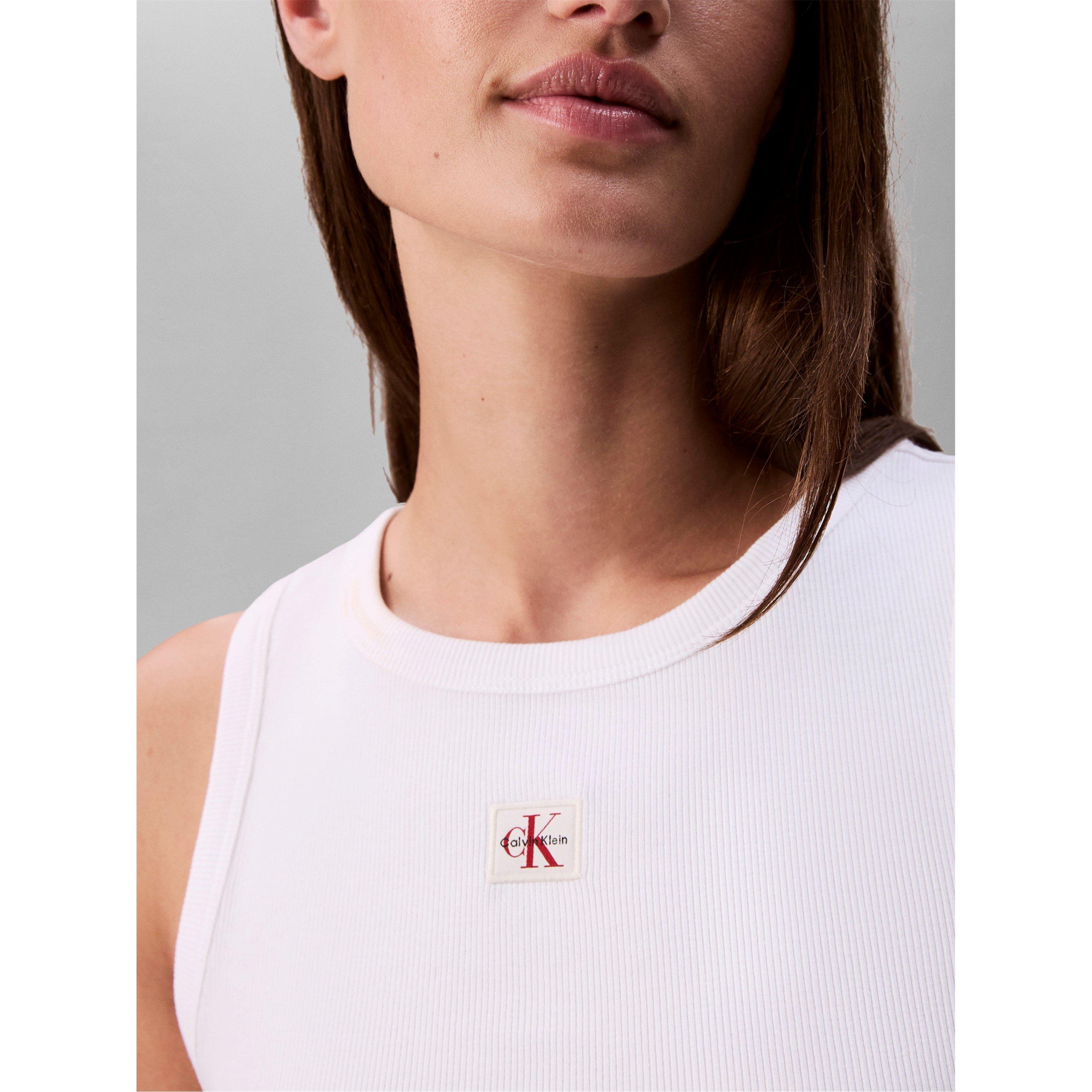 Strahlendes Weiß - Calvin Klein Jeans - CKJ Wvn Lbl Tank Ld63 - 6
