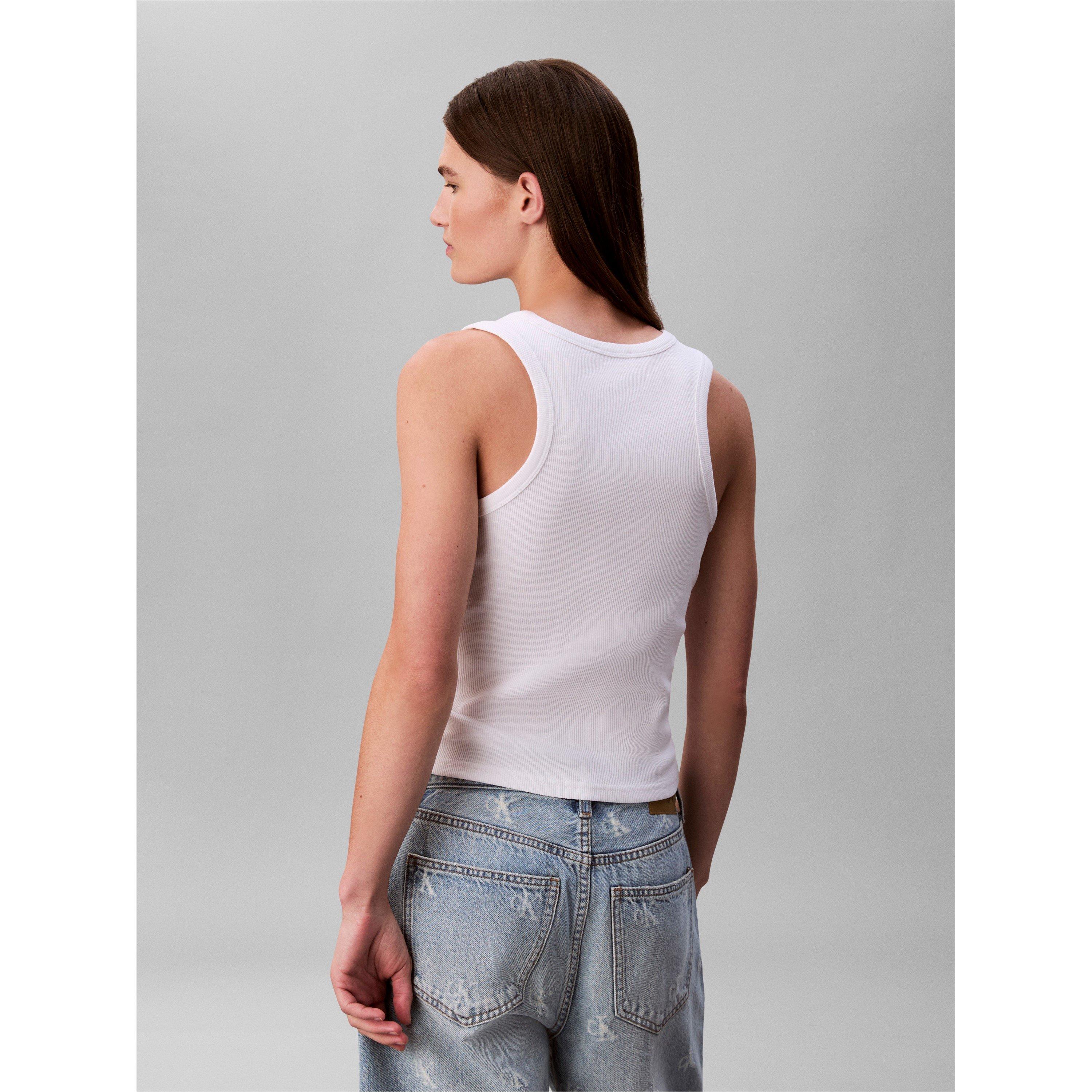 Strahlendes Weiß - Calvin Klein Jeans - CKJ Wvn Lbl Tank Ld63 - 7
