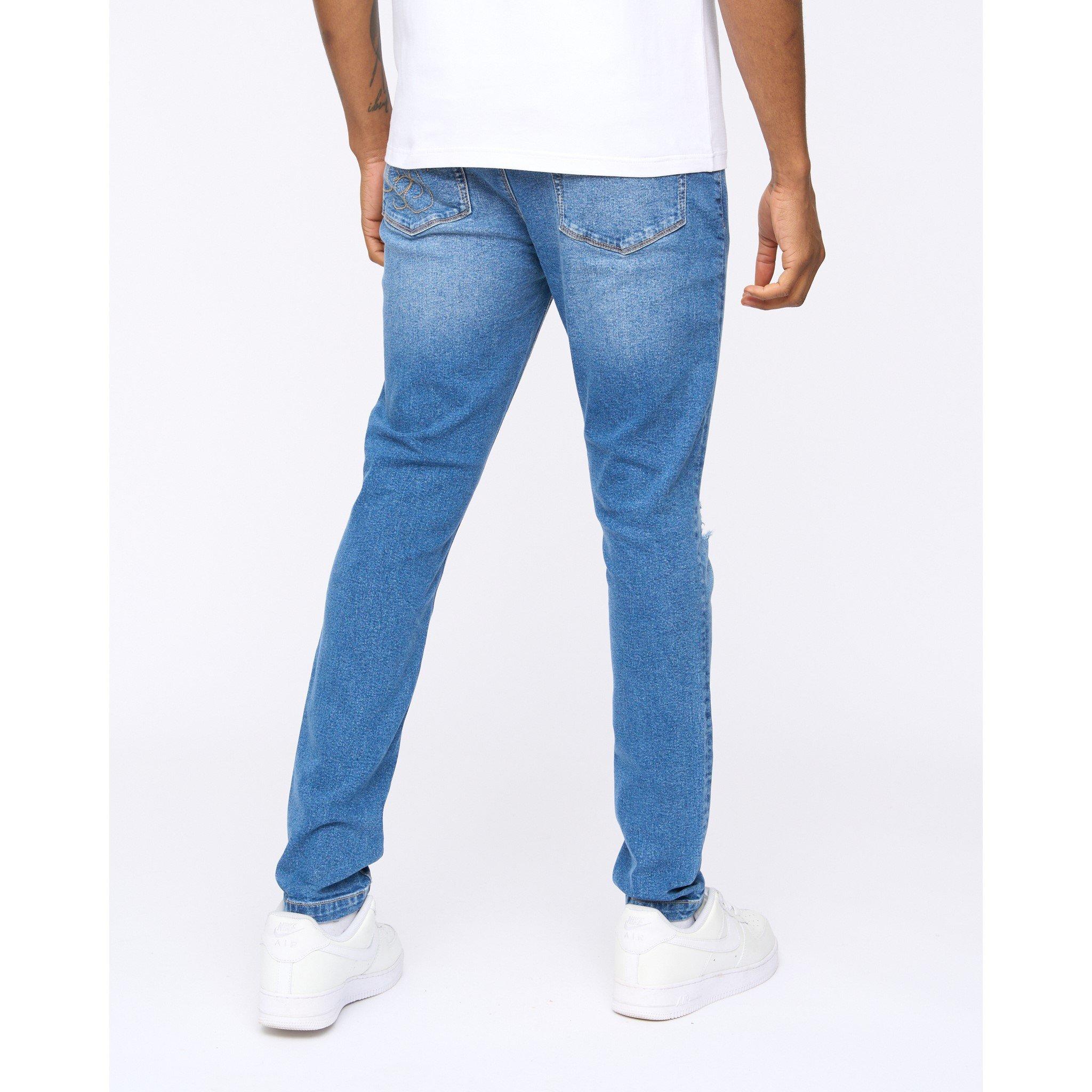 Kraftig vask blå - SikSilk - SikSilk Roke Skinny Sn99 - 4
