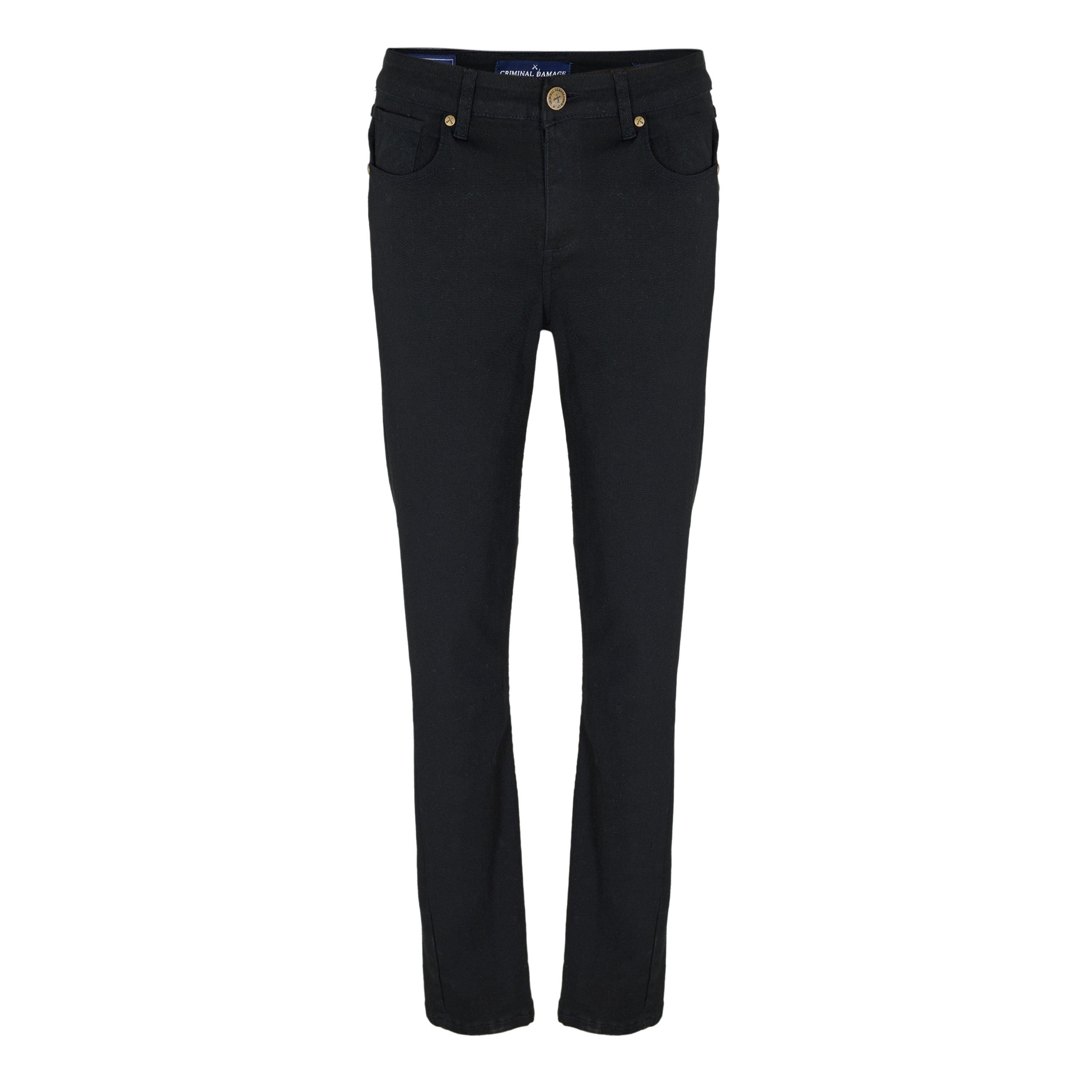 Criminal Damage Men's Sos Skinny Jeans - Black - 30W R