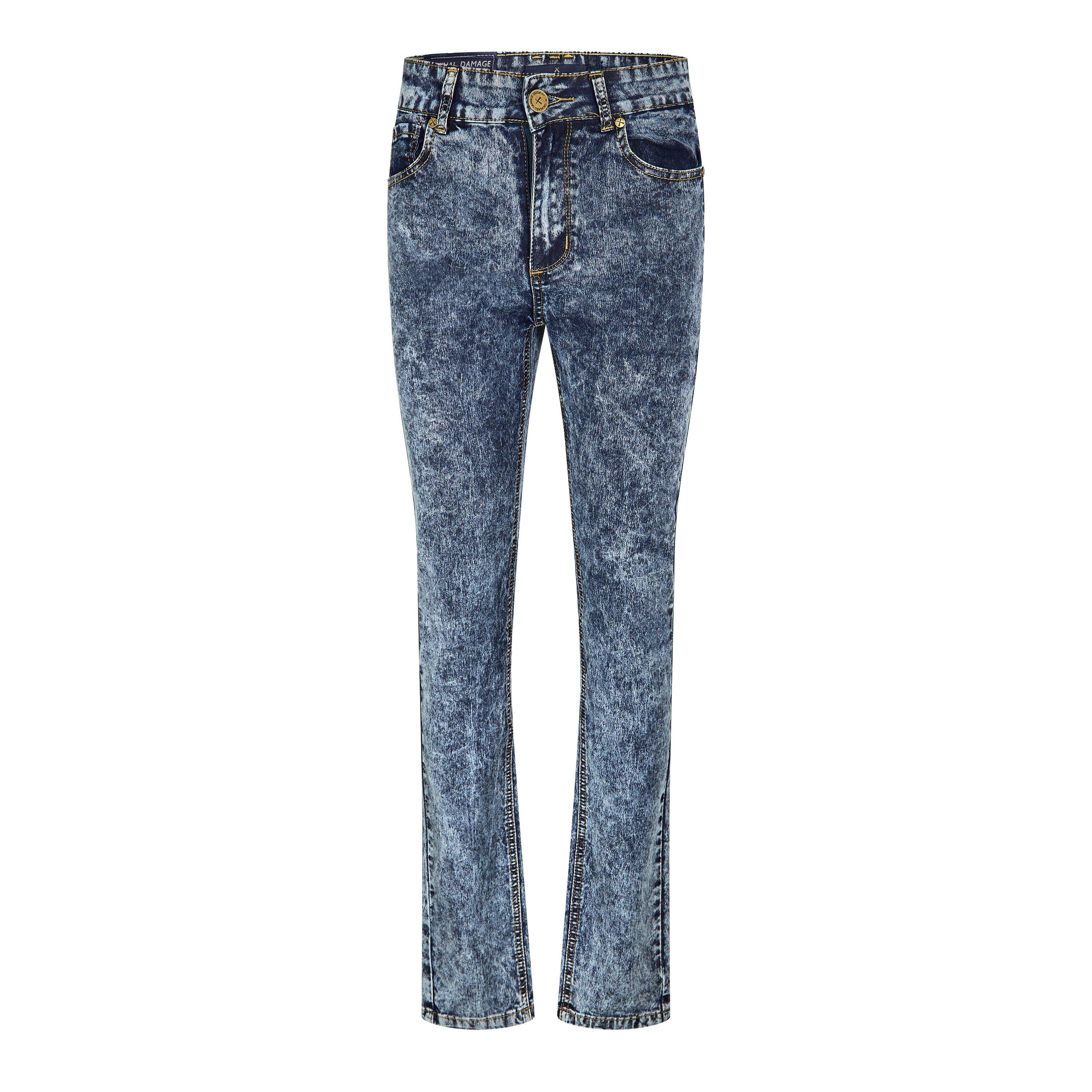 Criminal Damage Men's Sos Skinny Jeans - Acid Indigo - 36W L