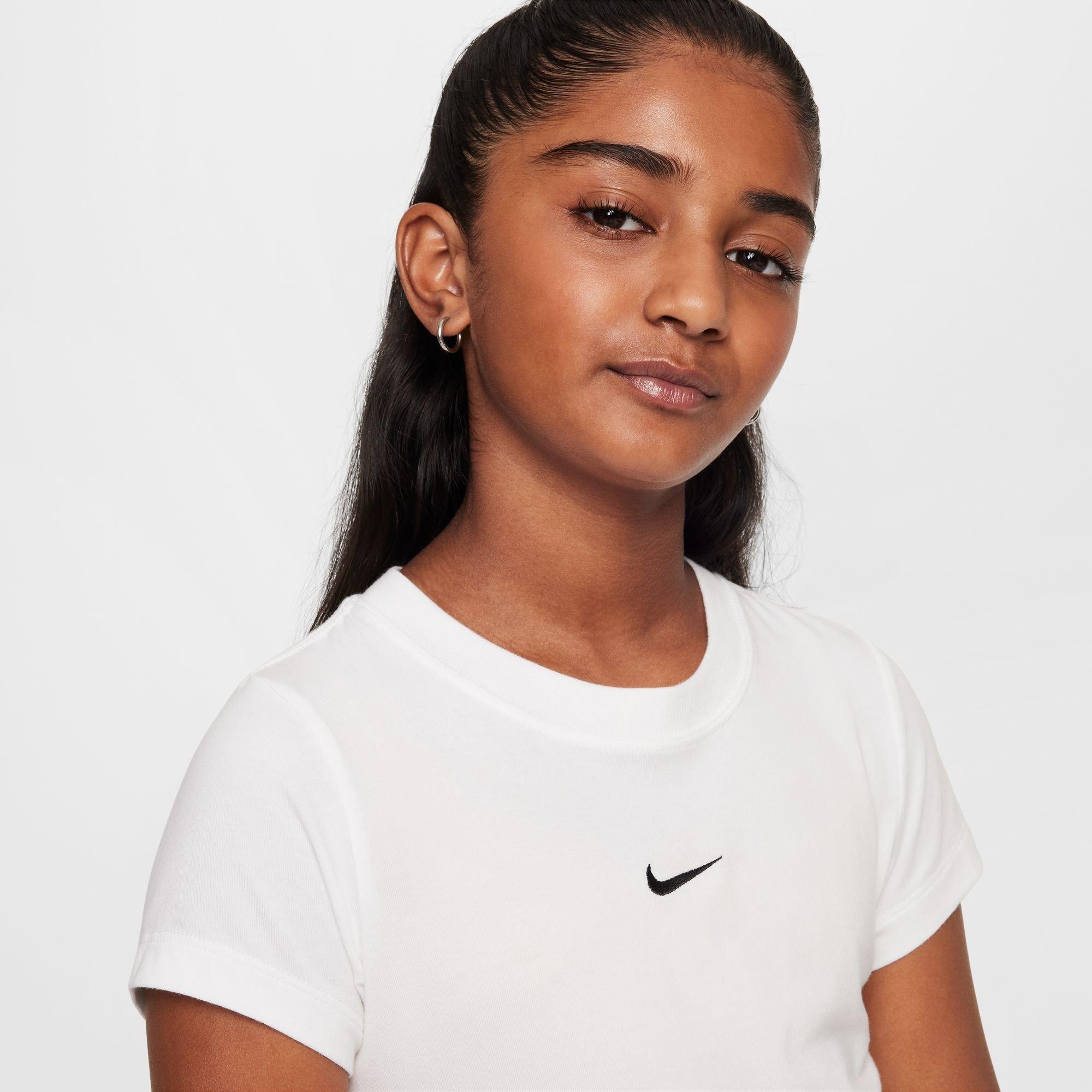 White - Nike - Nike Cropped T-Shirt Jn64 - 3