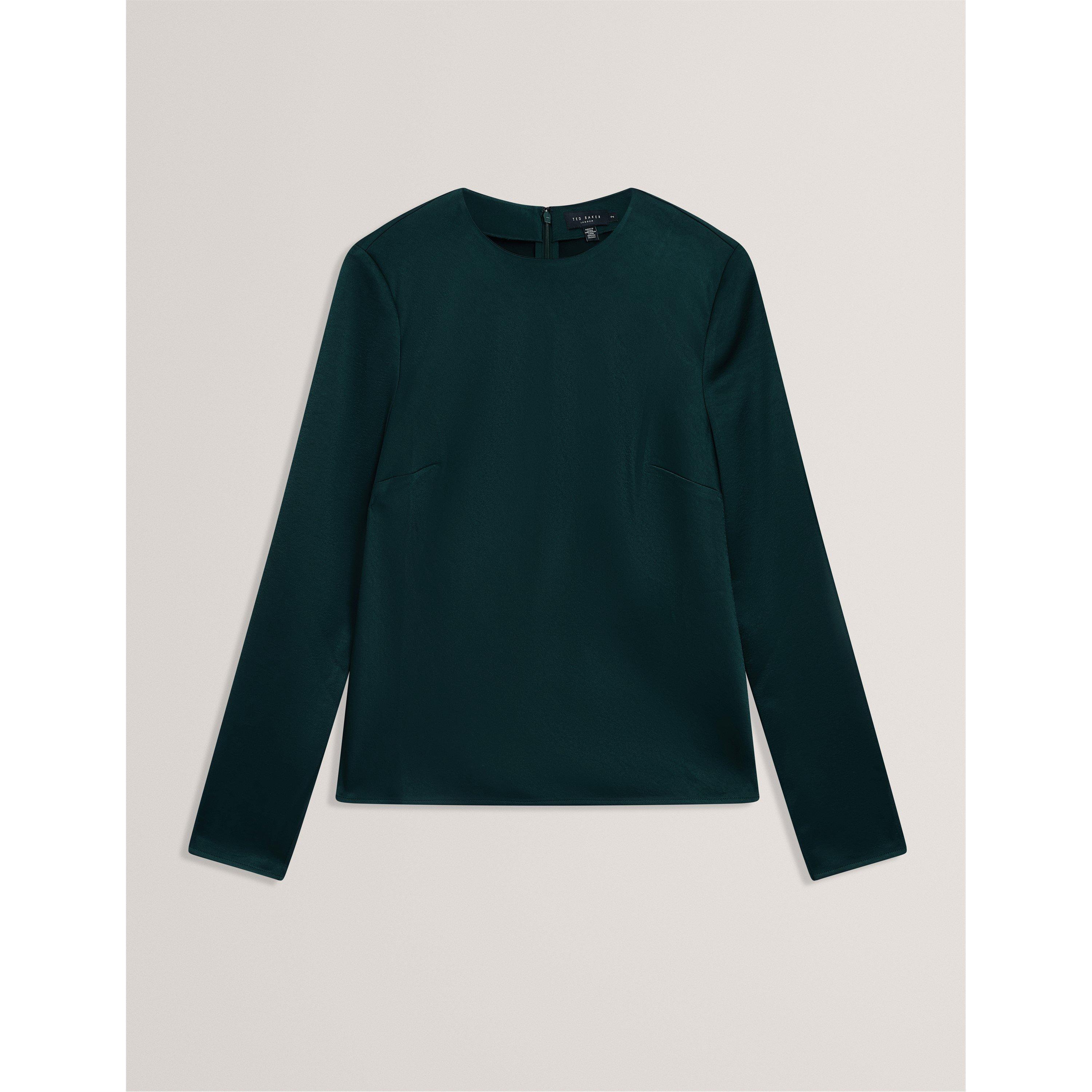 Dk-Green - Ted Baker - Women's Mesh Long Sleeve T-Shirt - 1