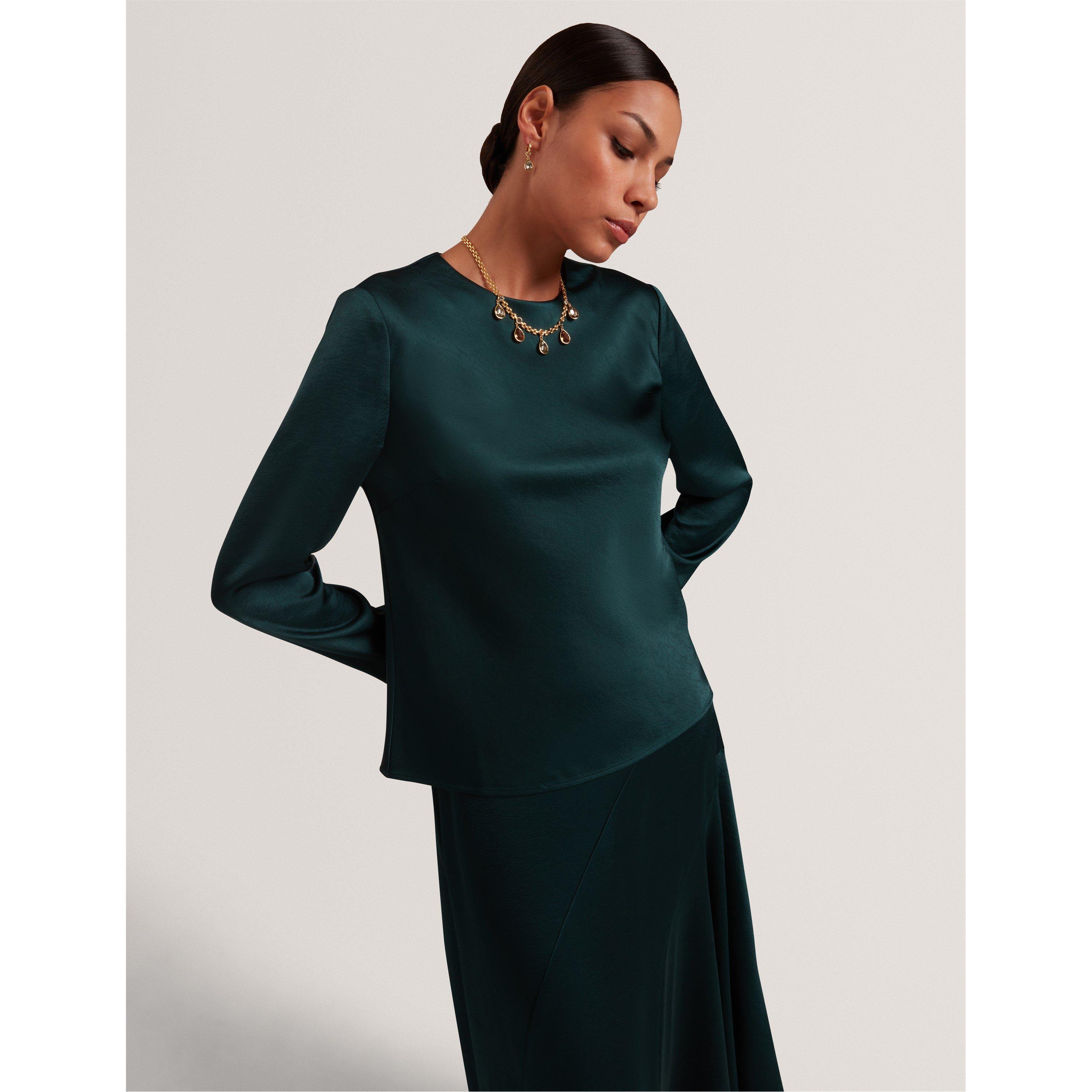 Verde Scuro - Ted Baker - Ted LS Mesh Top Ld61 - 2