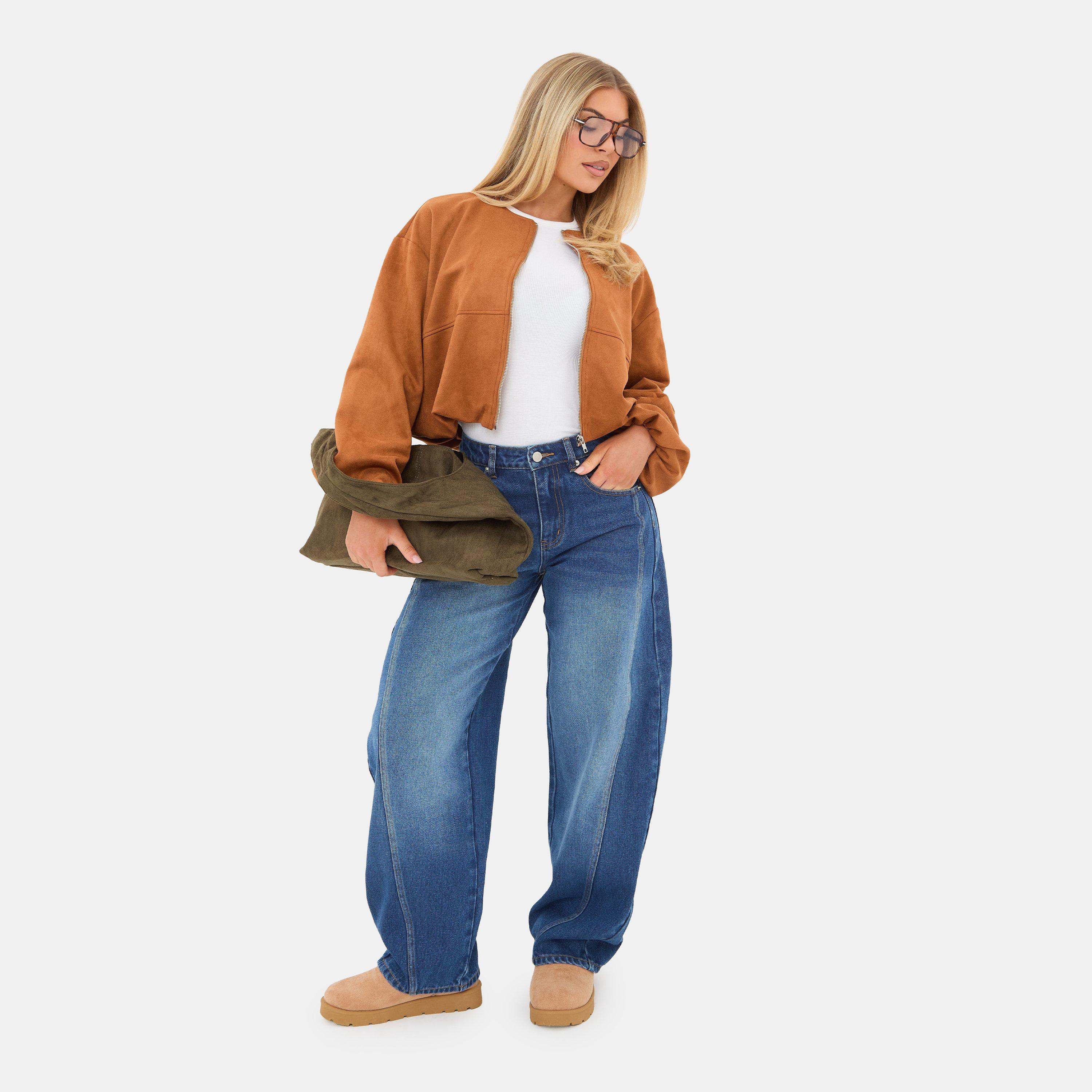 Mid Blue Wash - I Saw It First - Barrel Leg Jean - 1