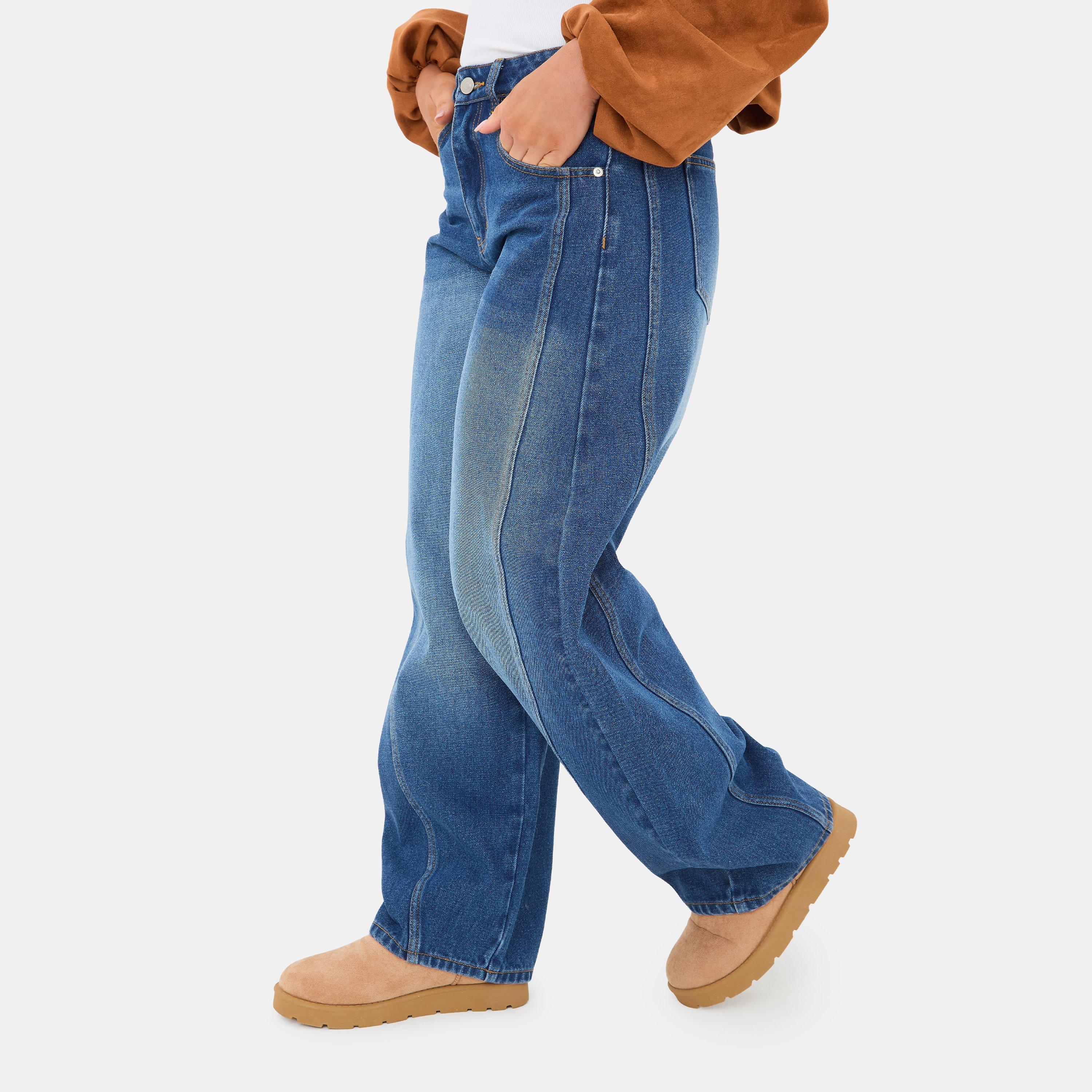 Mid Blue Wash - I Saw It First - Barrel Leg Jean - 4