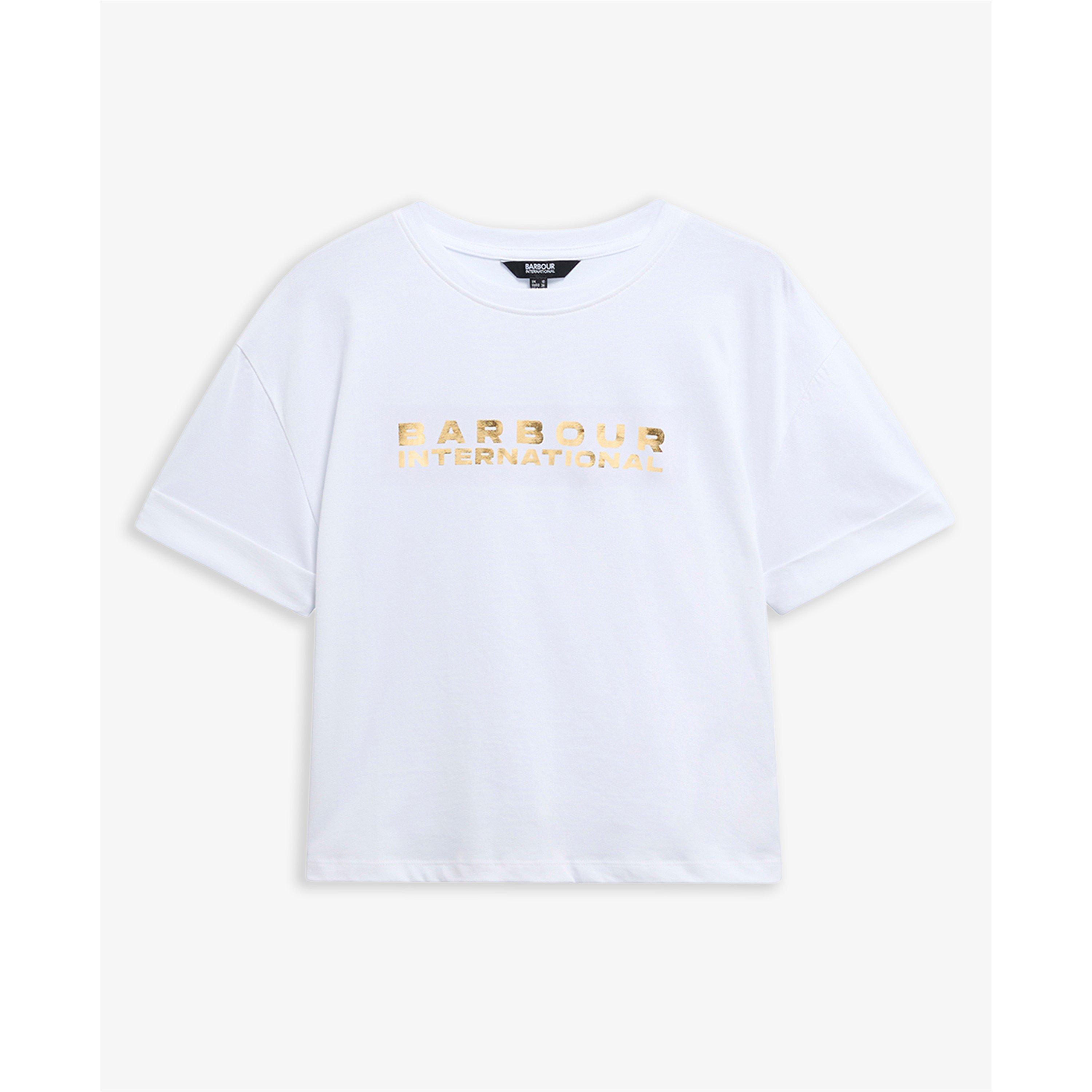White - Barbour International - Women's Cropped Crop Top - 1