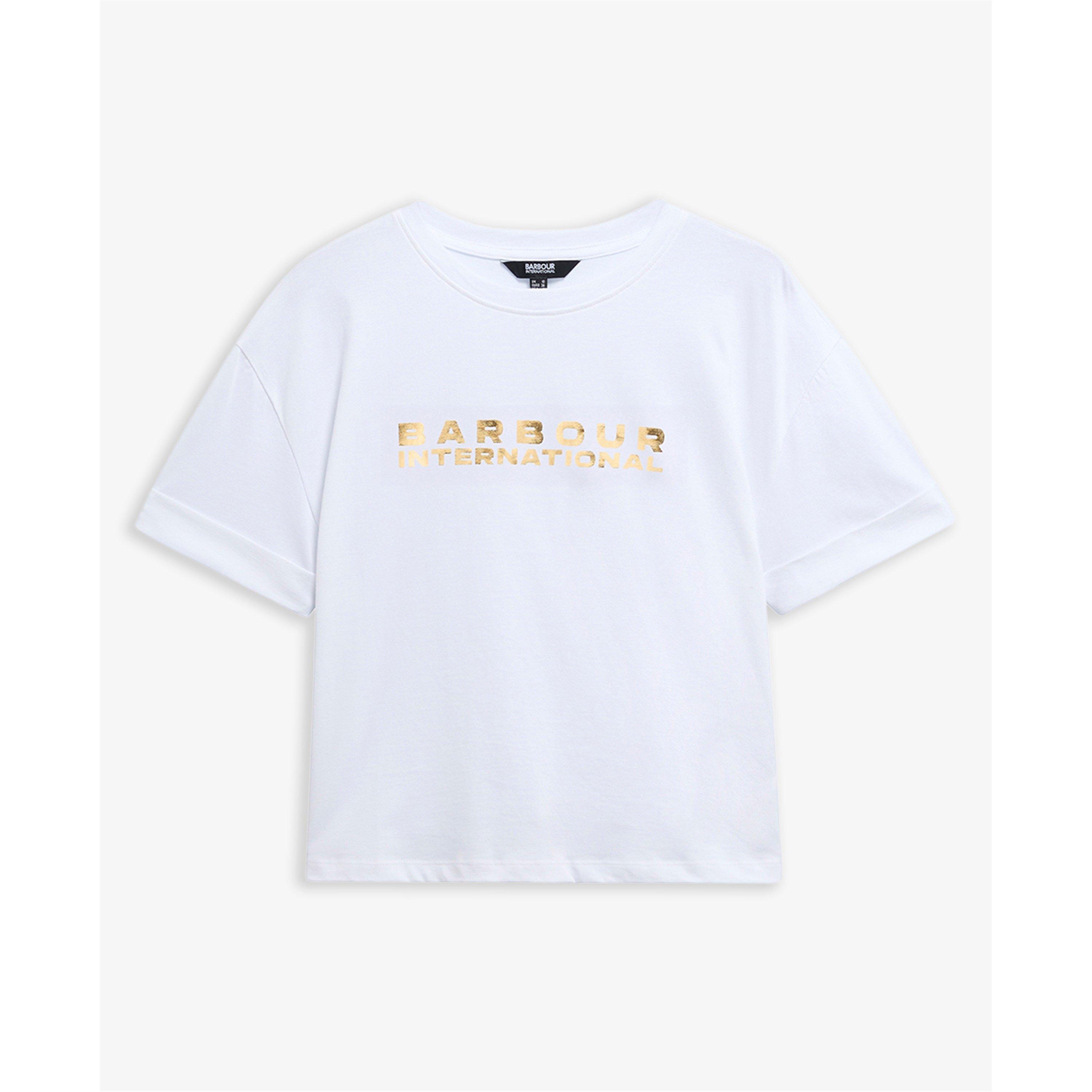 Barbour International Women's Cropped Crop Top - White - 8 (XS)