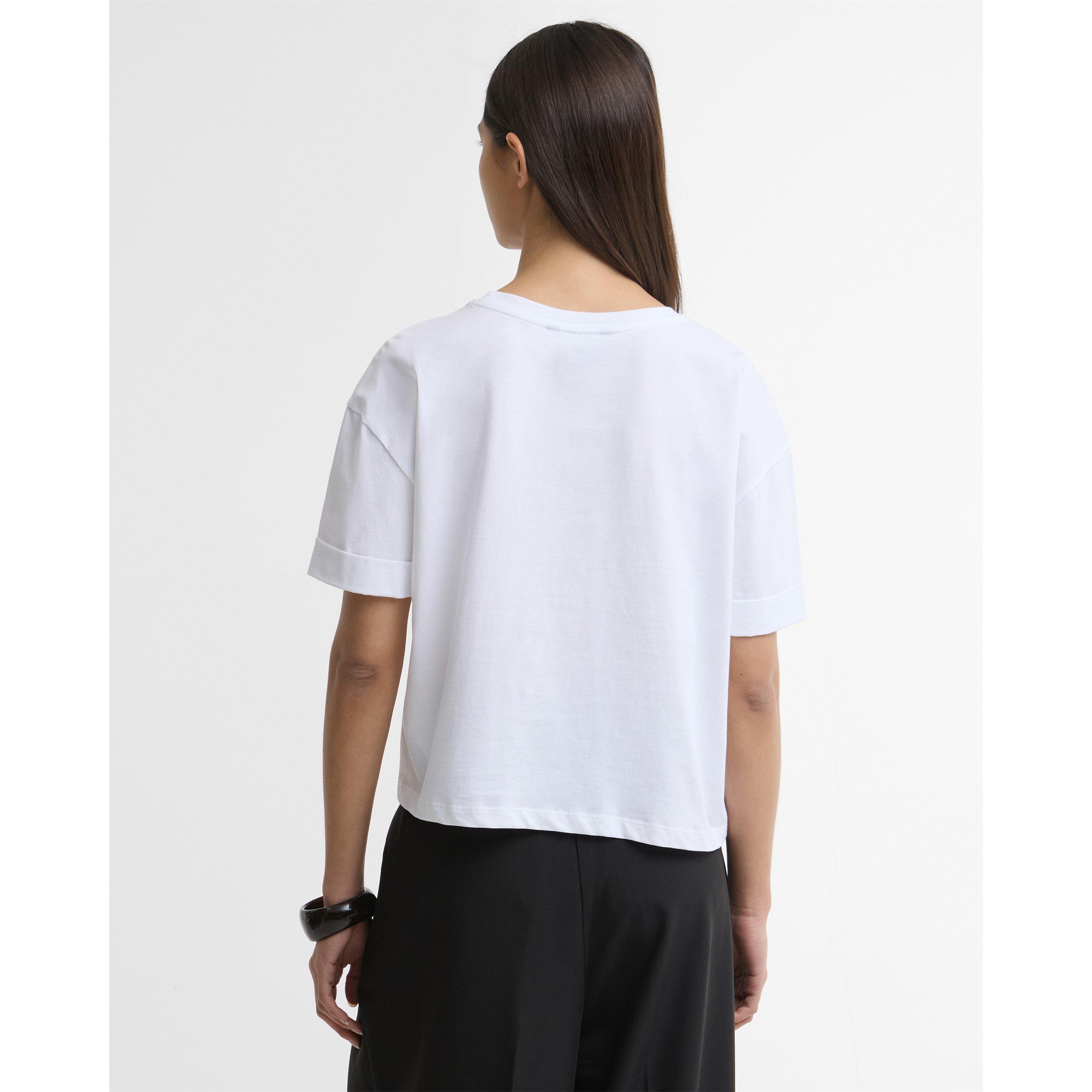 White - Barbour International - Women's Cropped Crop Top - 3