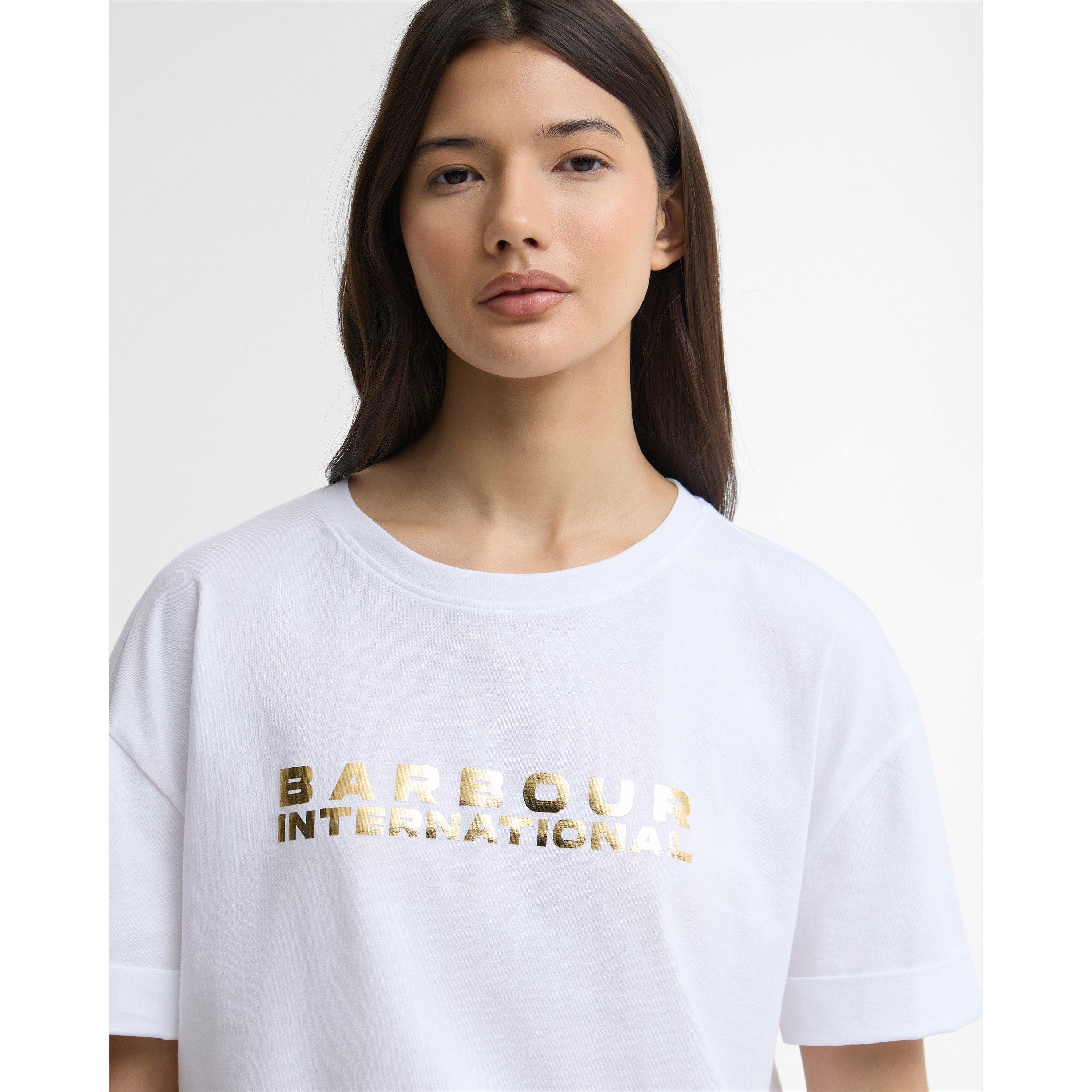 White - Barbour International - Women's Cropped Crop Top - 4