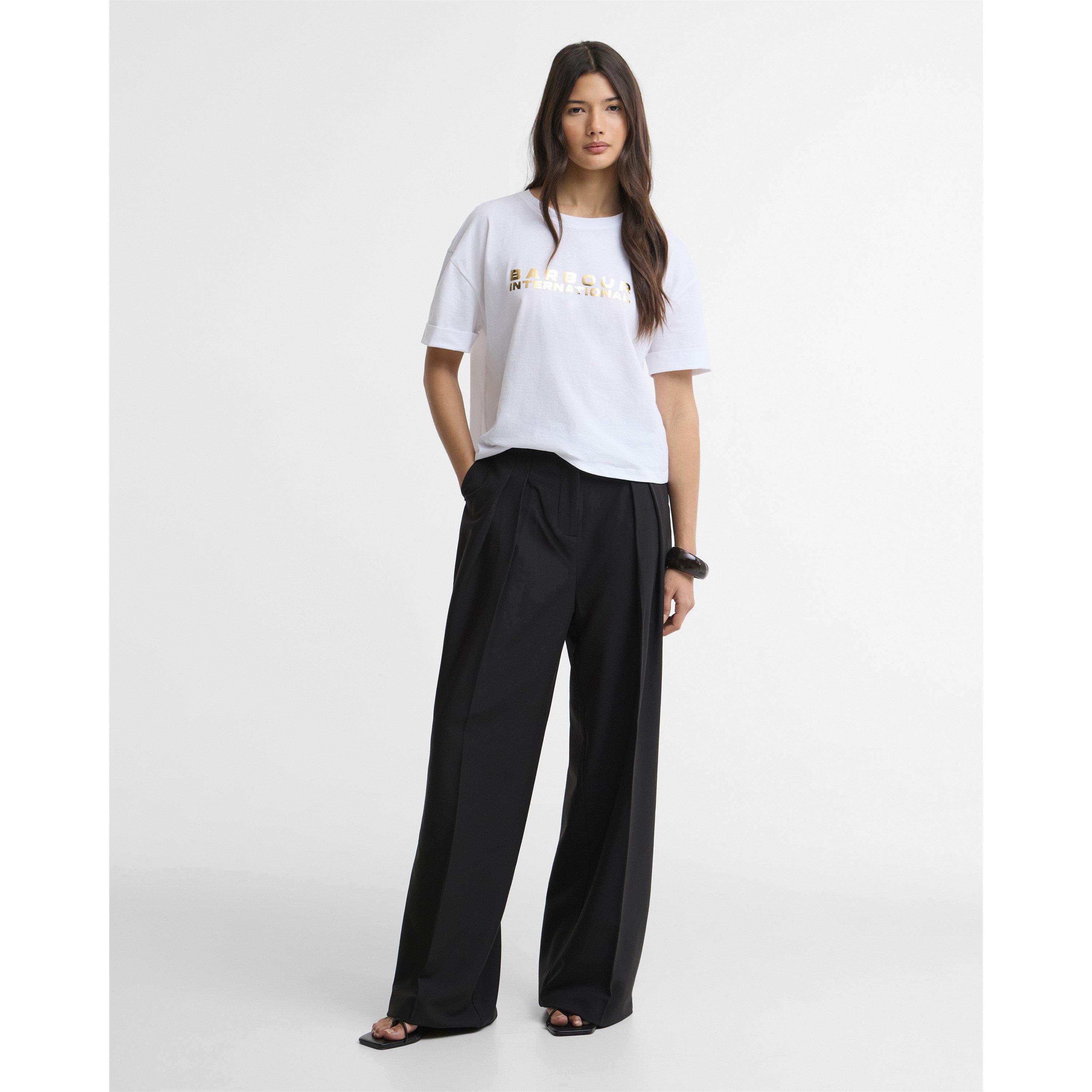 White - Barbour International - Women's Cropped Crop Top - 5
