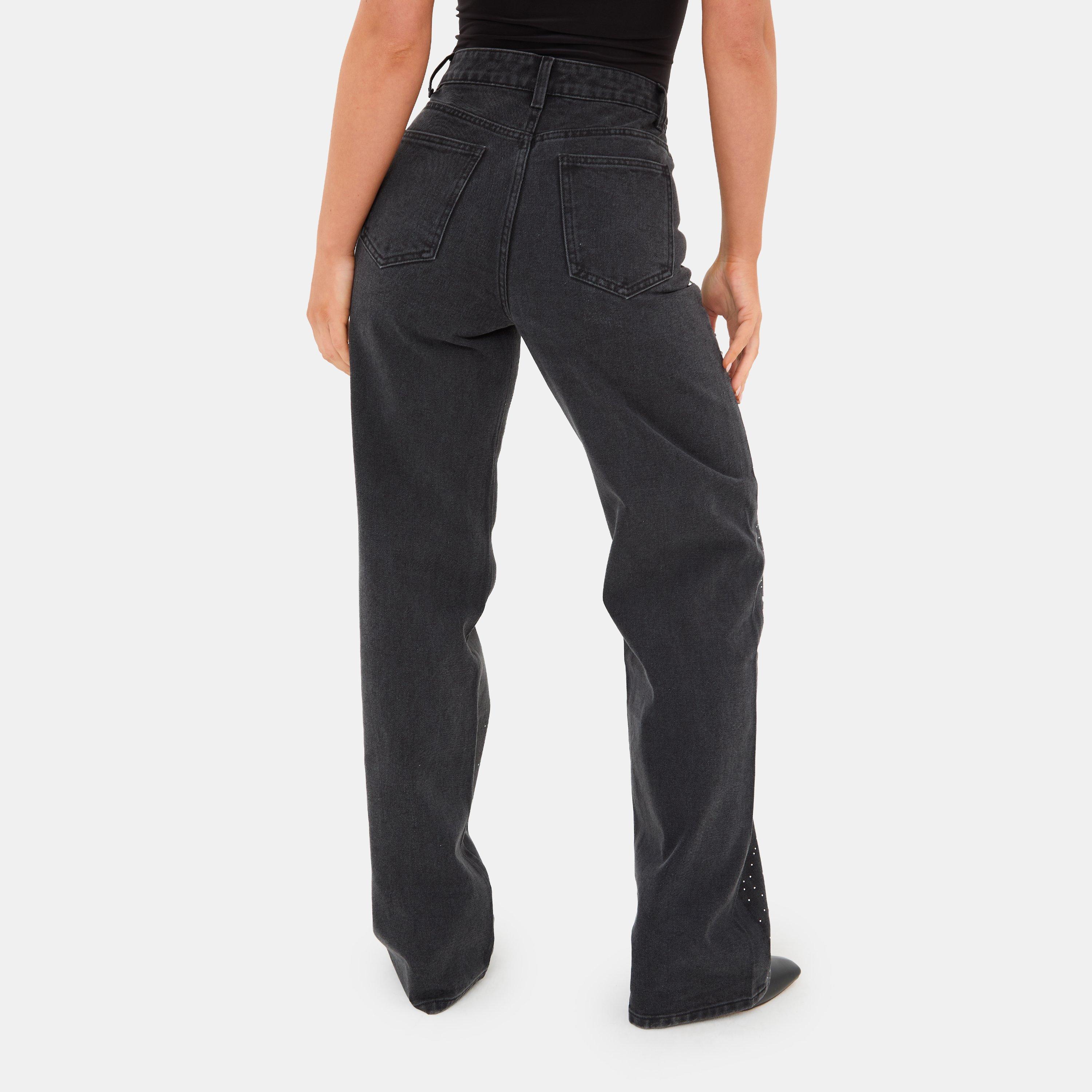 Black - I Saw It First - Rhinestone Jeans - 3