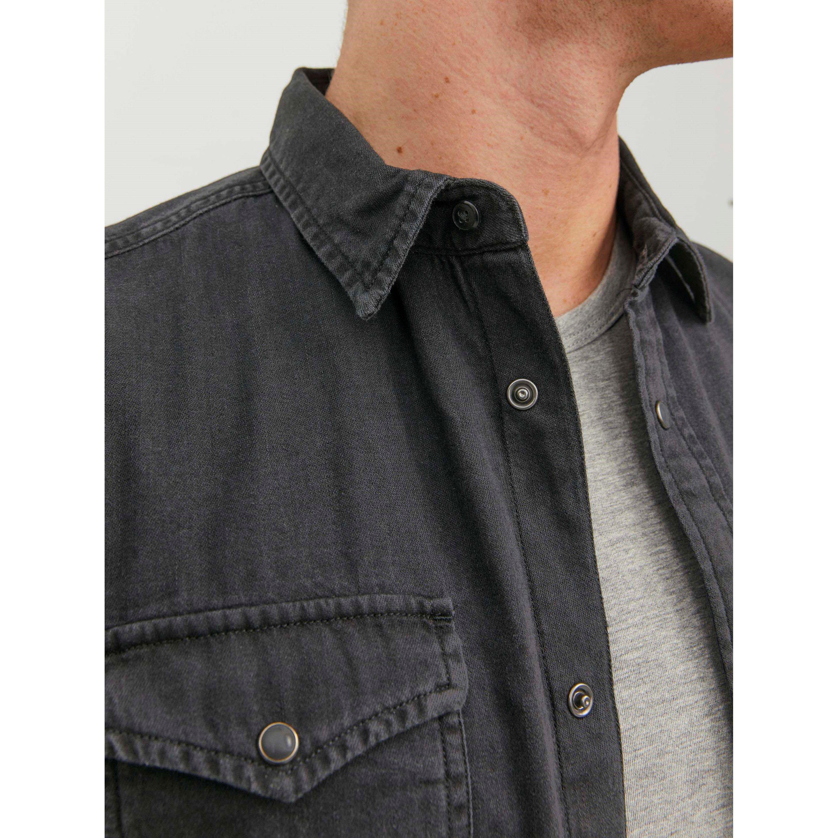 Black Denim - Jack and Jones - Sheridan Denim Shirt Mens - 6