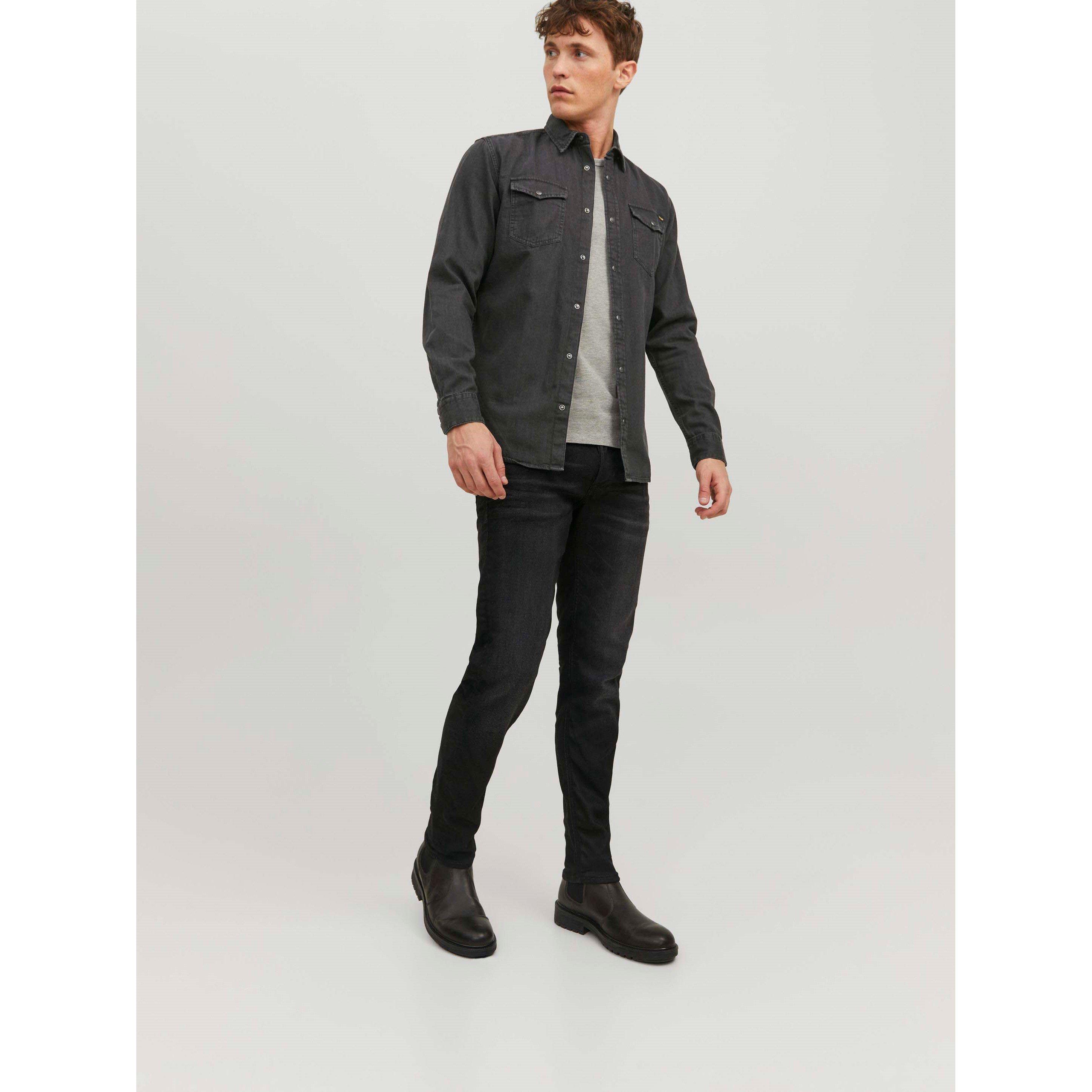 Black Denim - Jack and Jones - Sheridan Denim Shirt Mens - 8
