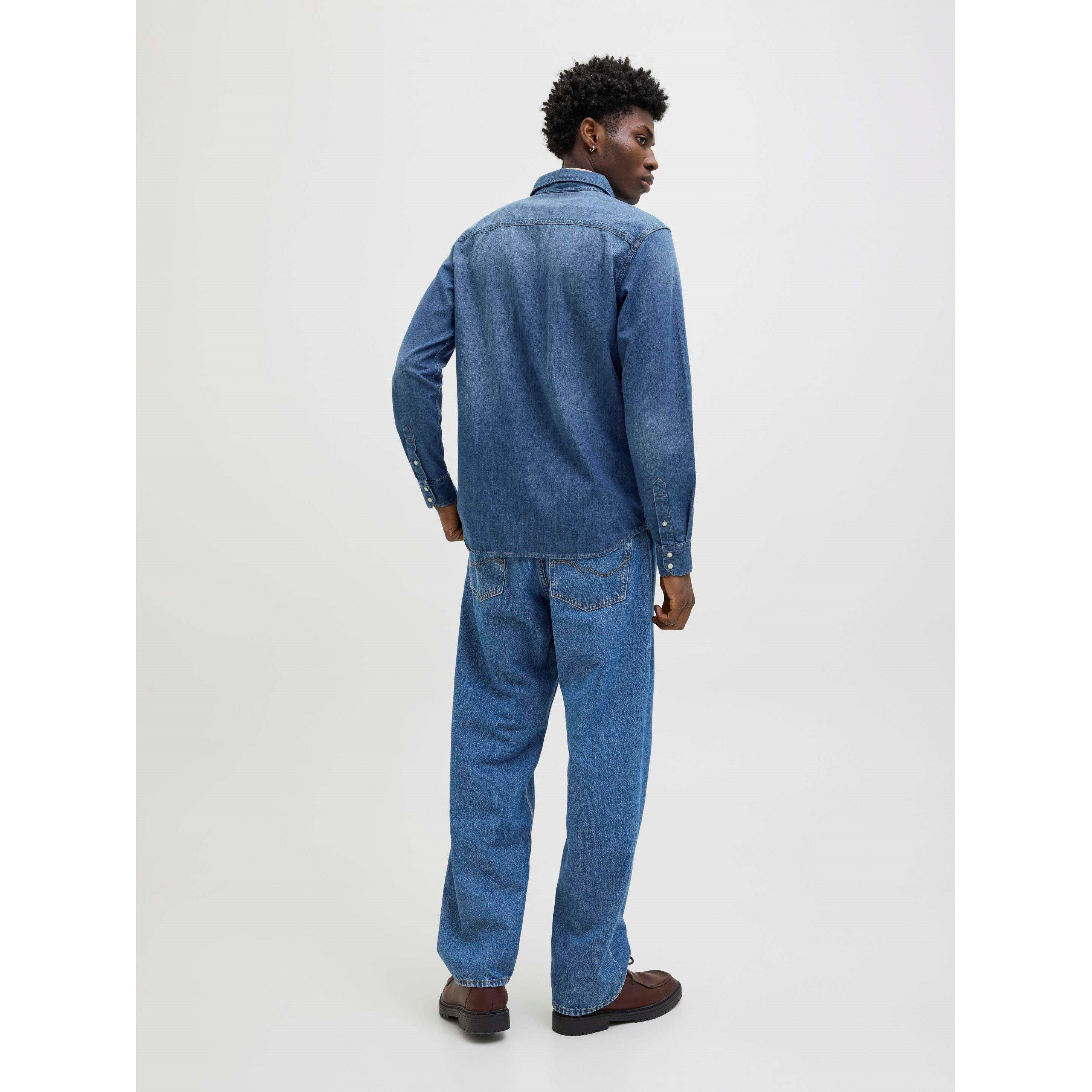 Mid Blue Denim - Jack and Jones - Sheridan Denim Shirt Mens - 3