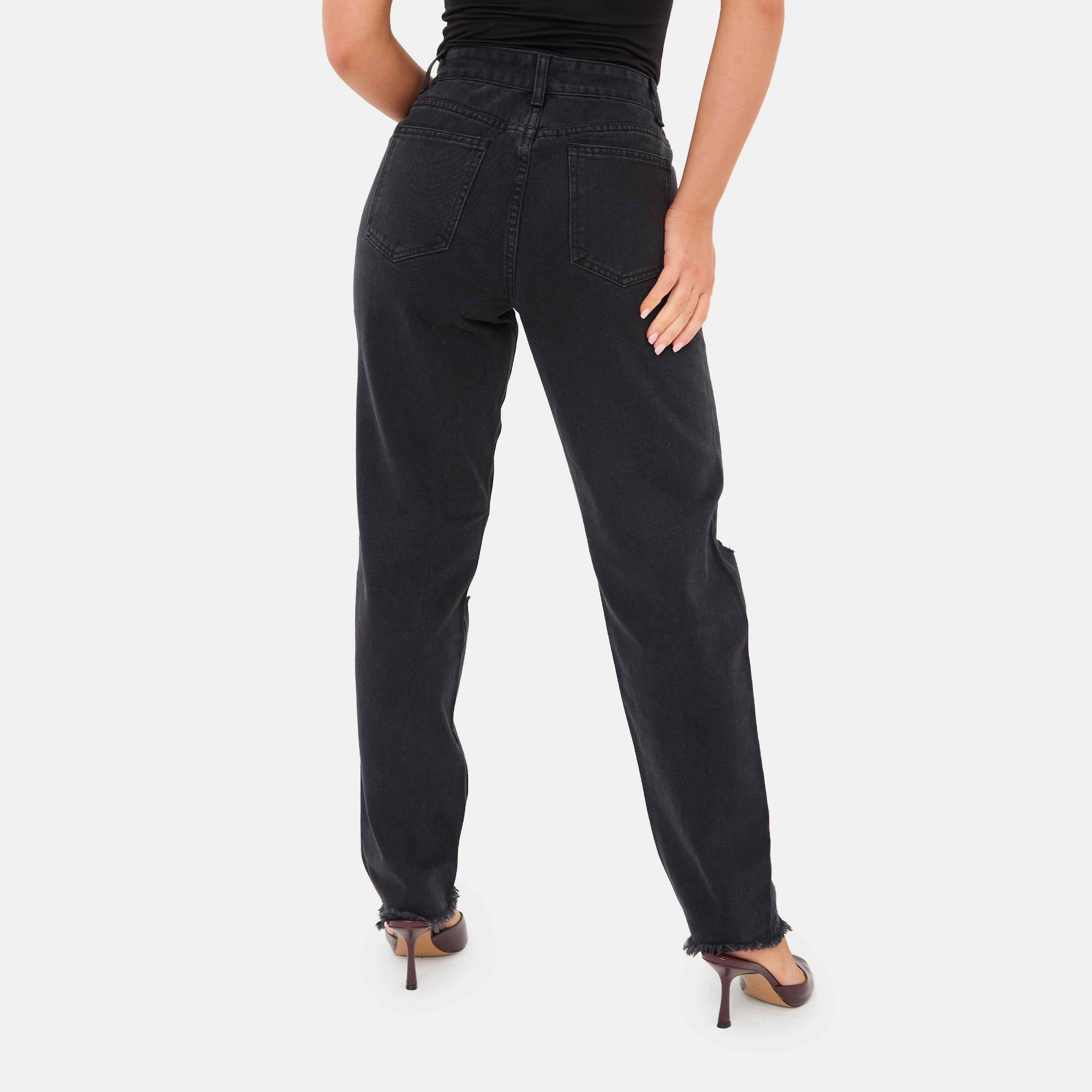 Black - I Saw It First - Ripped Mom Jean - 2