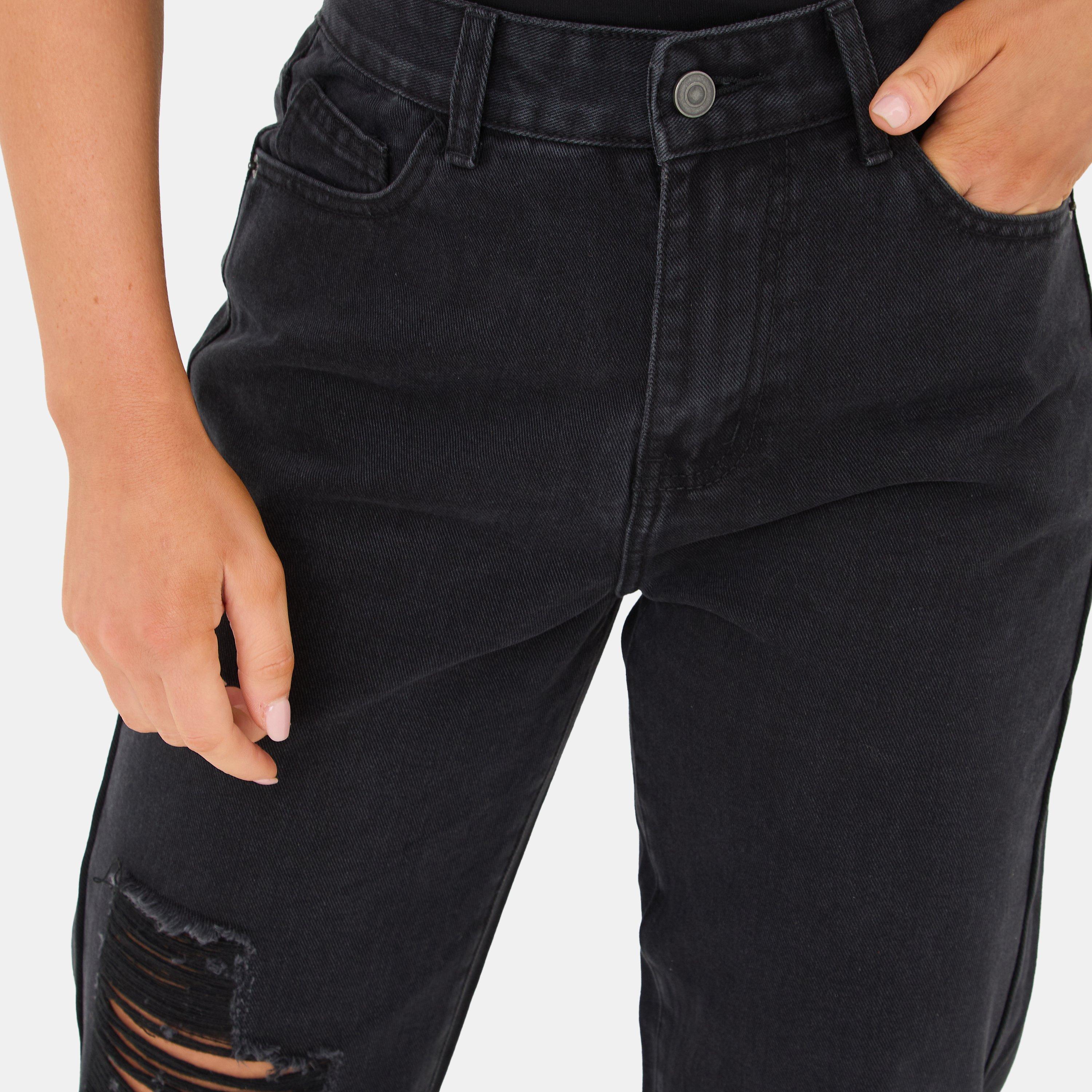 Black - I Saw It First - Ripped Mom Jean - 3