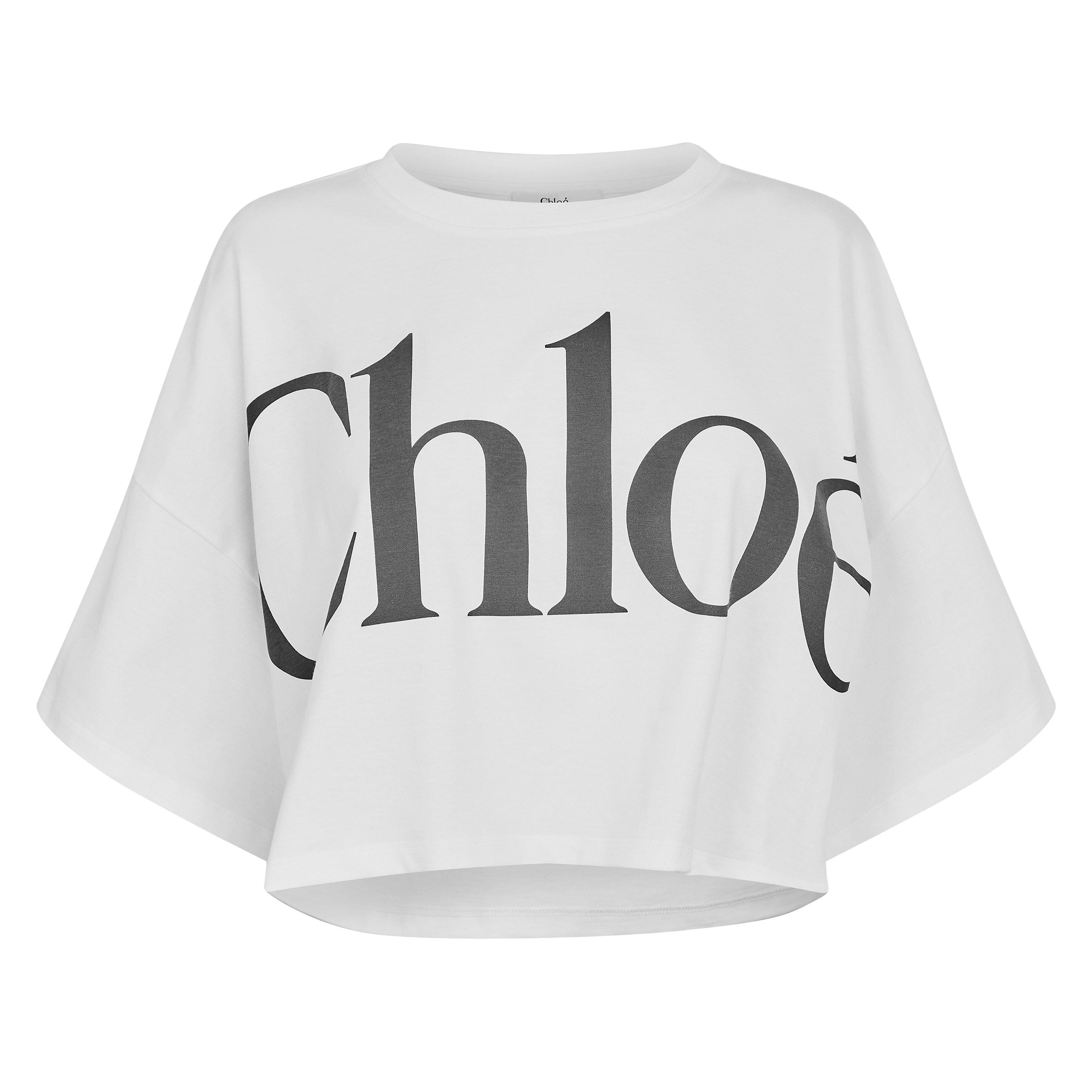 White - Chloe - Women's Logo T Cropped Crop Top - 1