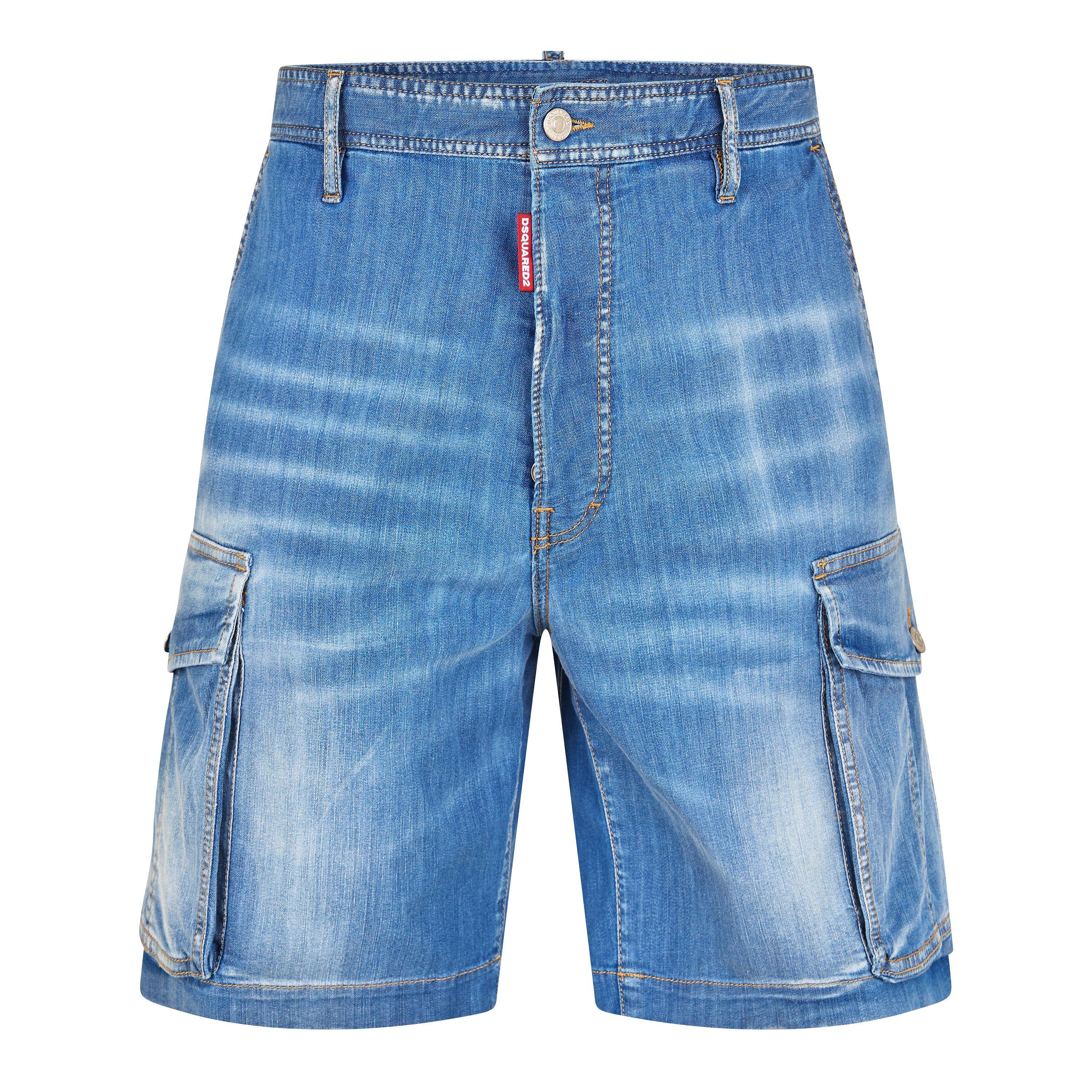 DSquared2 Men's Denim Shorts - Navy Blue - M