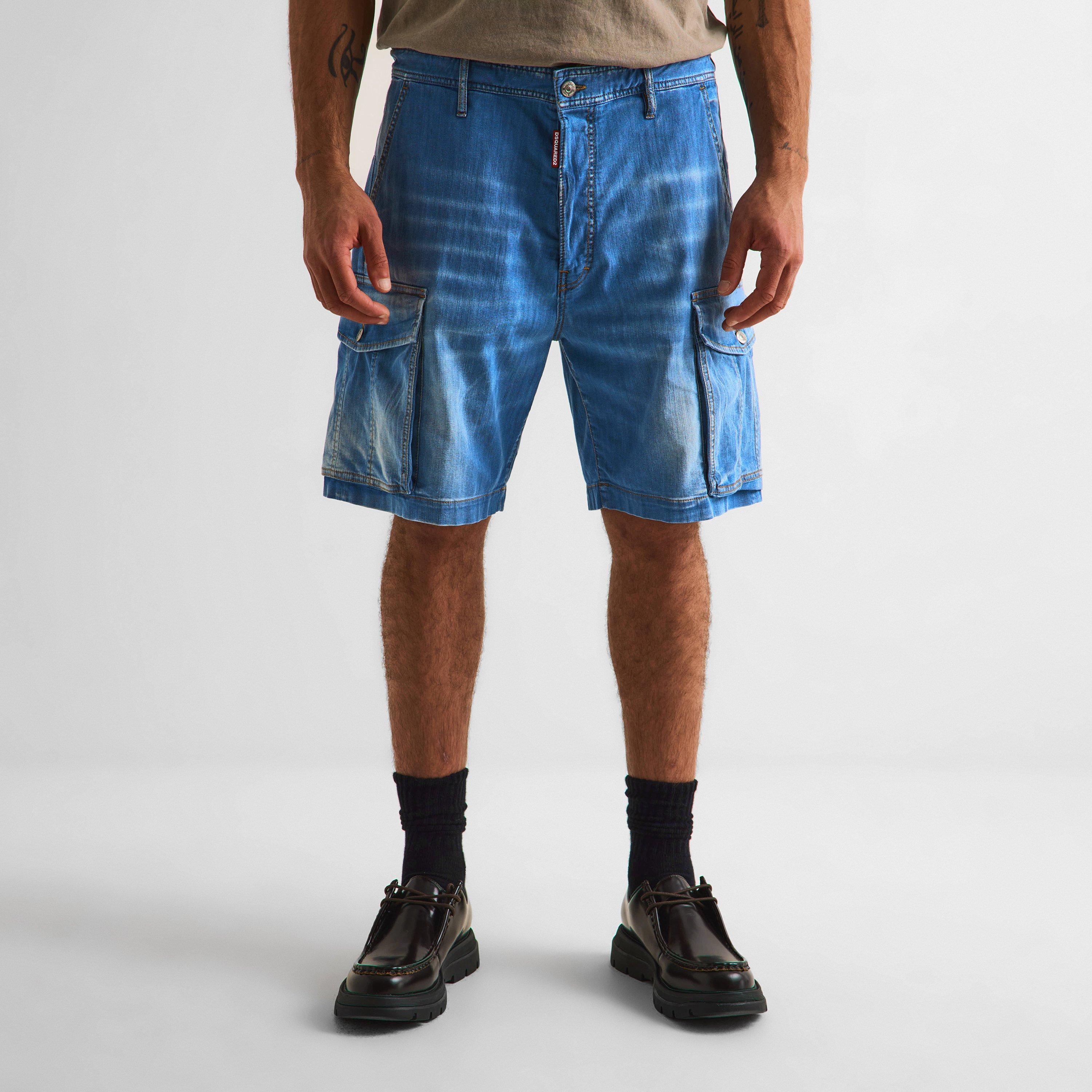 Navy Blue - DSquared2 - Men's Denim Shorts - 3